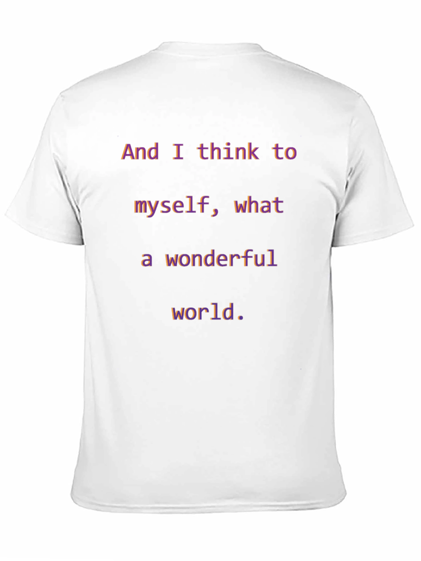 Wonderful World T-Shirt - Inspirational Graphic Tee
