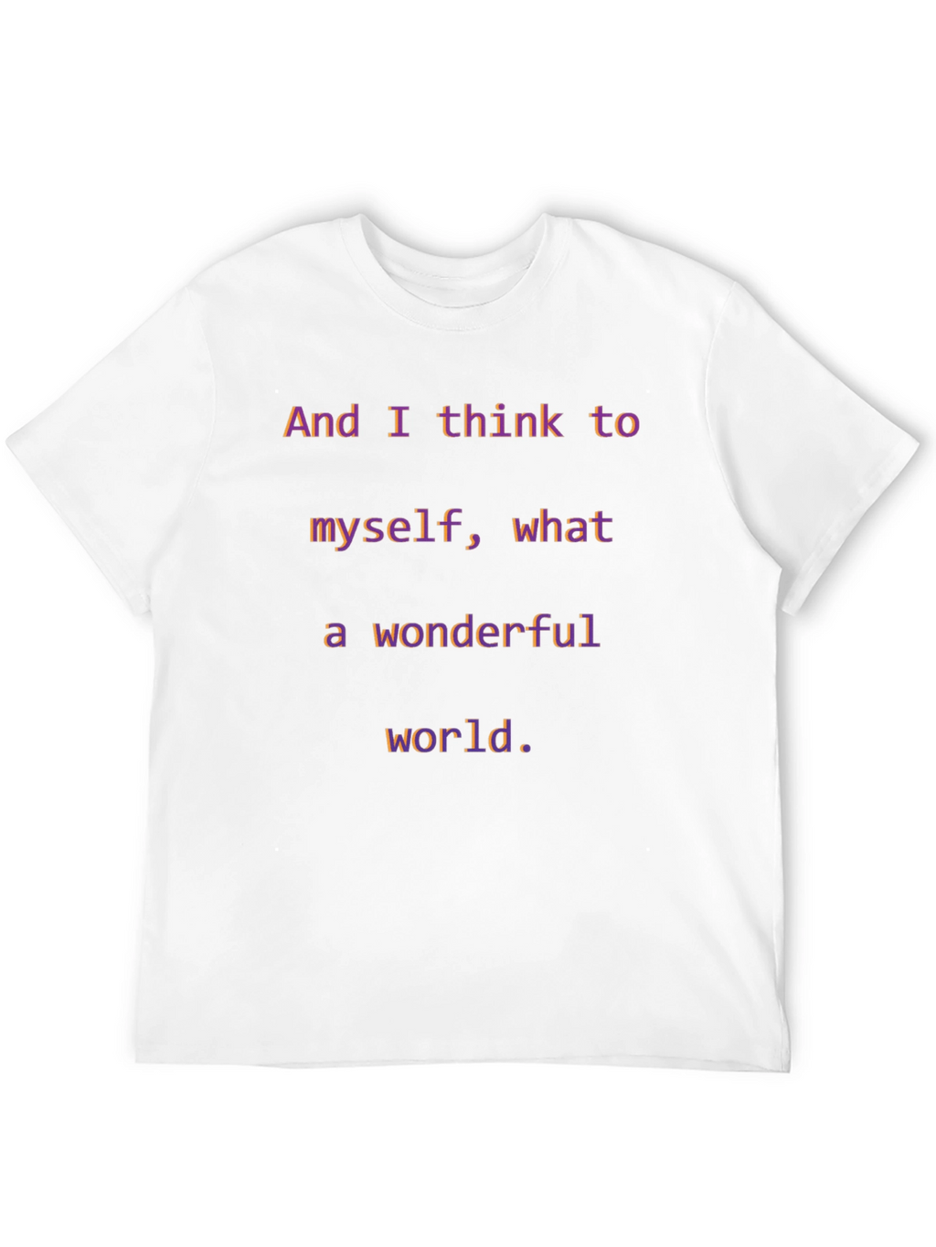 Wonderful World T-Shirt - Inspirational Graphic Tee