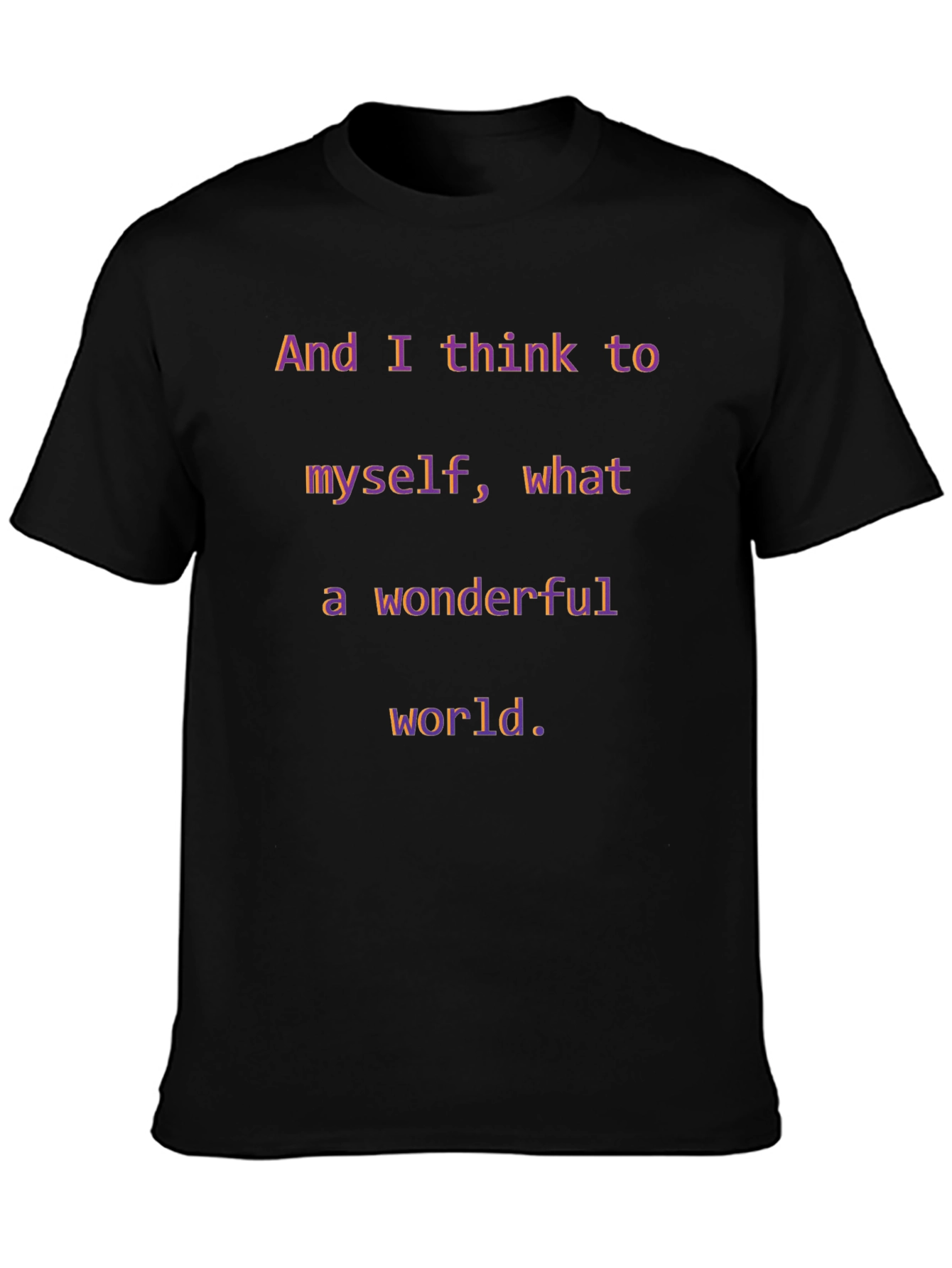 Wonderful World T-Shirt - Inspirational Graphic Tee