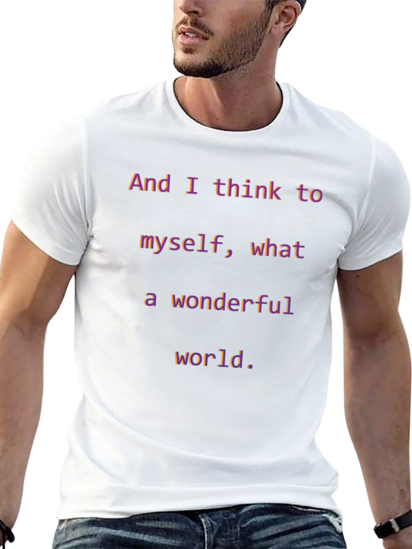 Wonderful World T-Shirt - Inspirational Graphic Tee