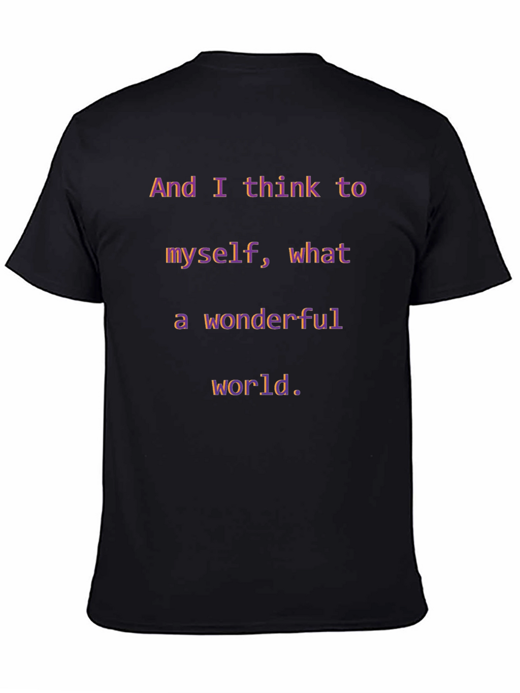 Wonderful World T-Shirt - Inspirational Graphic Tee