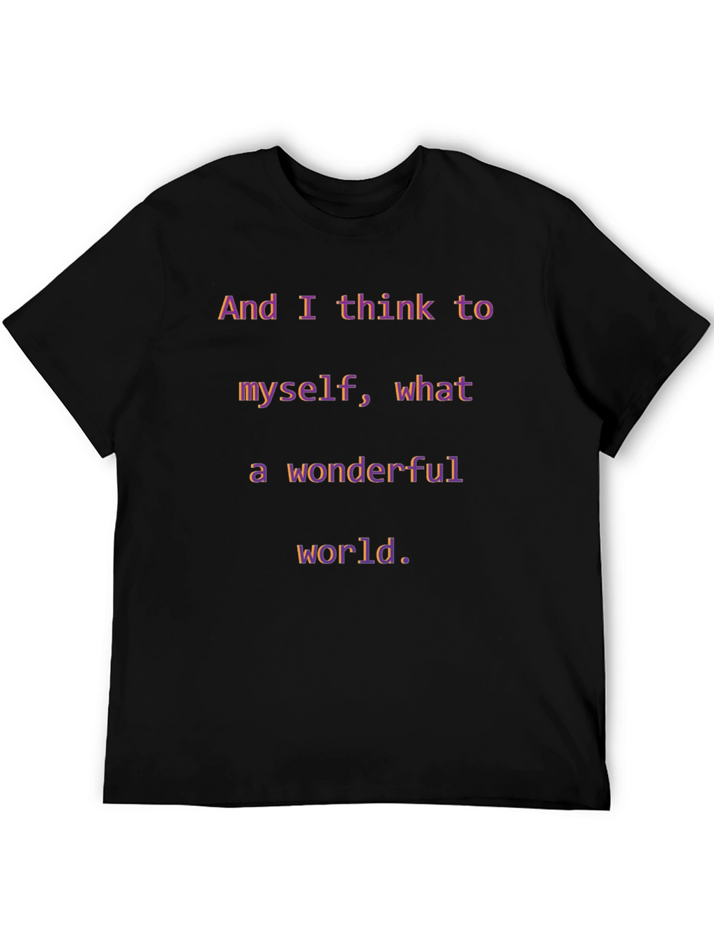 Wonderful World T-Shirt - Inspirational Graphic Tee