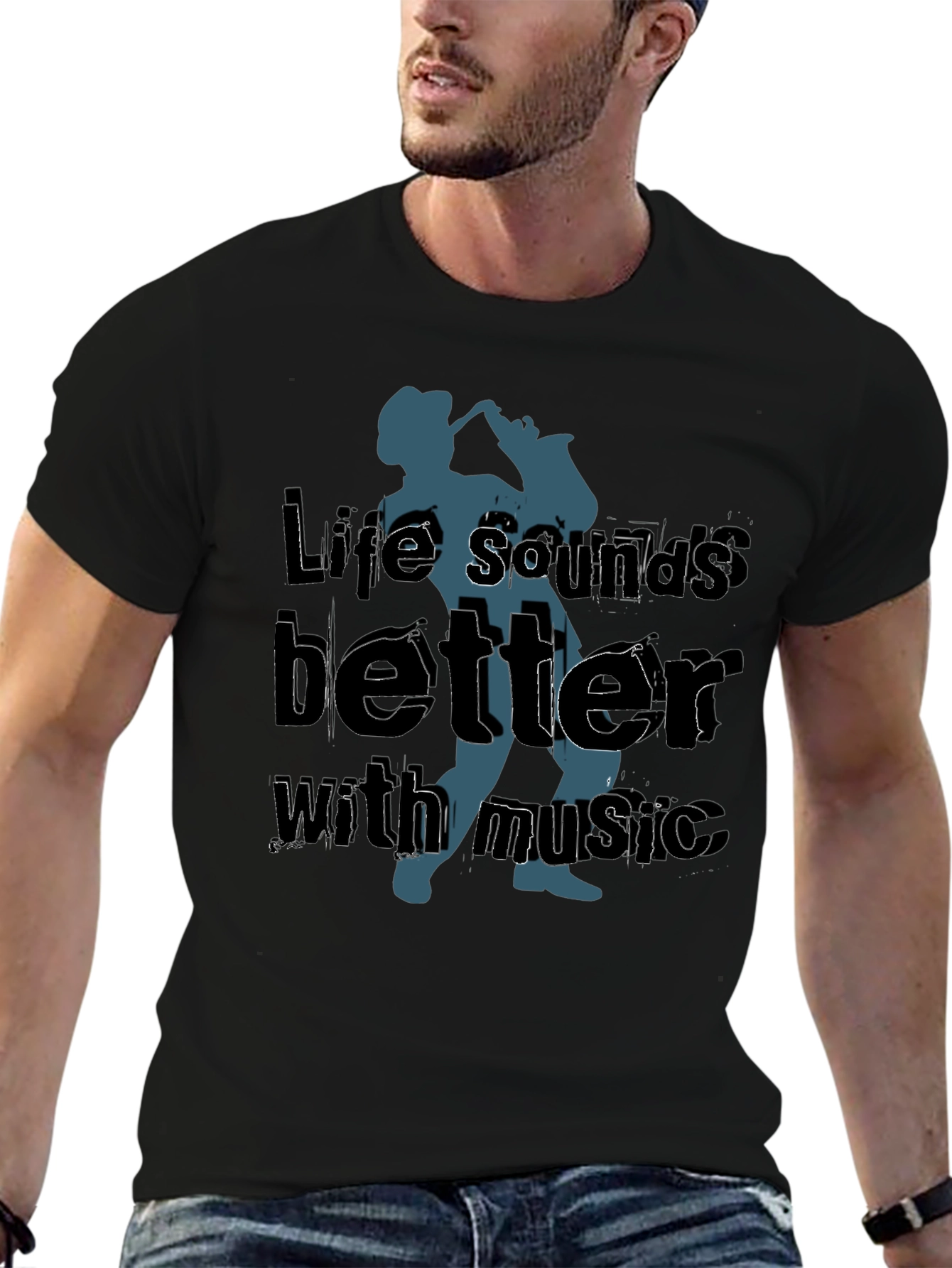 Life Sounds Better Music T-Shirt