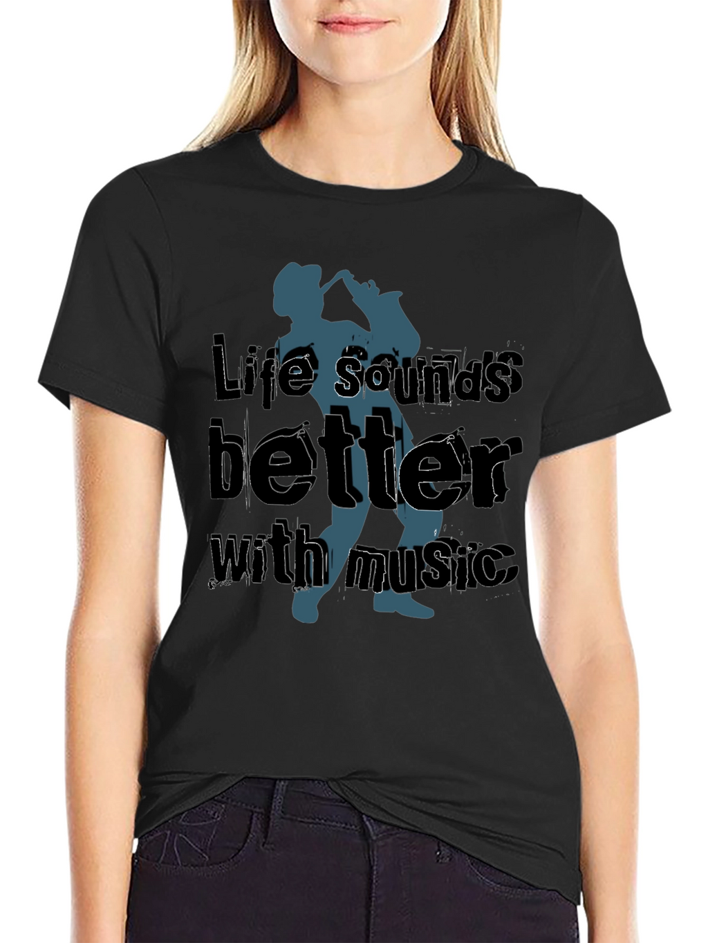 Life Sounds Better Music T-Shirt