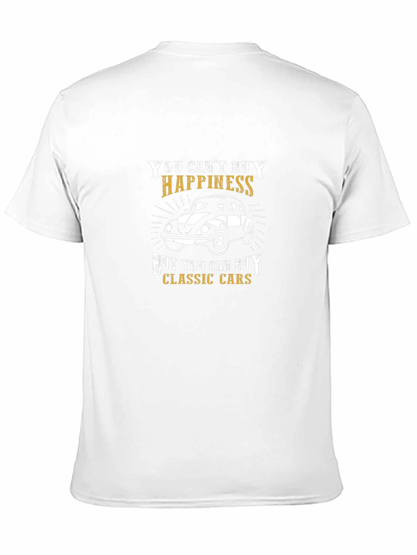 Classic Car Happiness T-Shirt - Black
