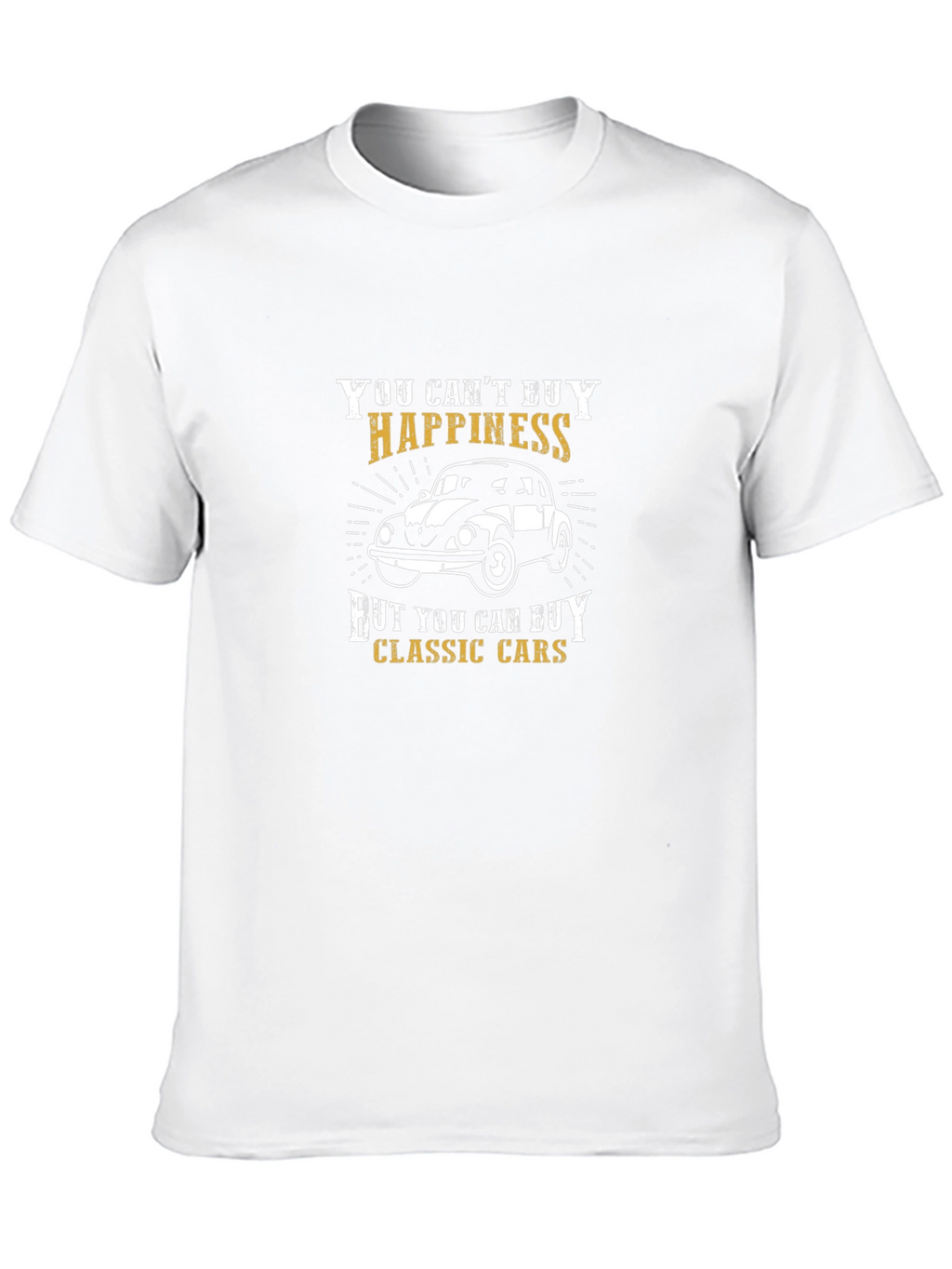 Classic Car Happiness T-Shirt - Black