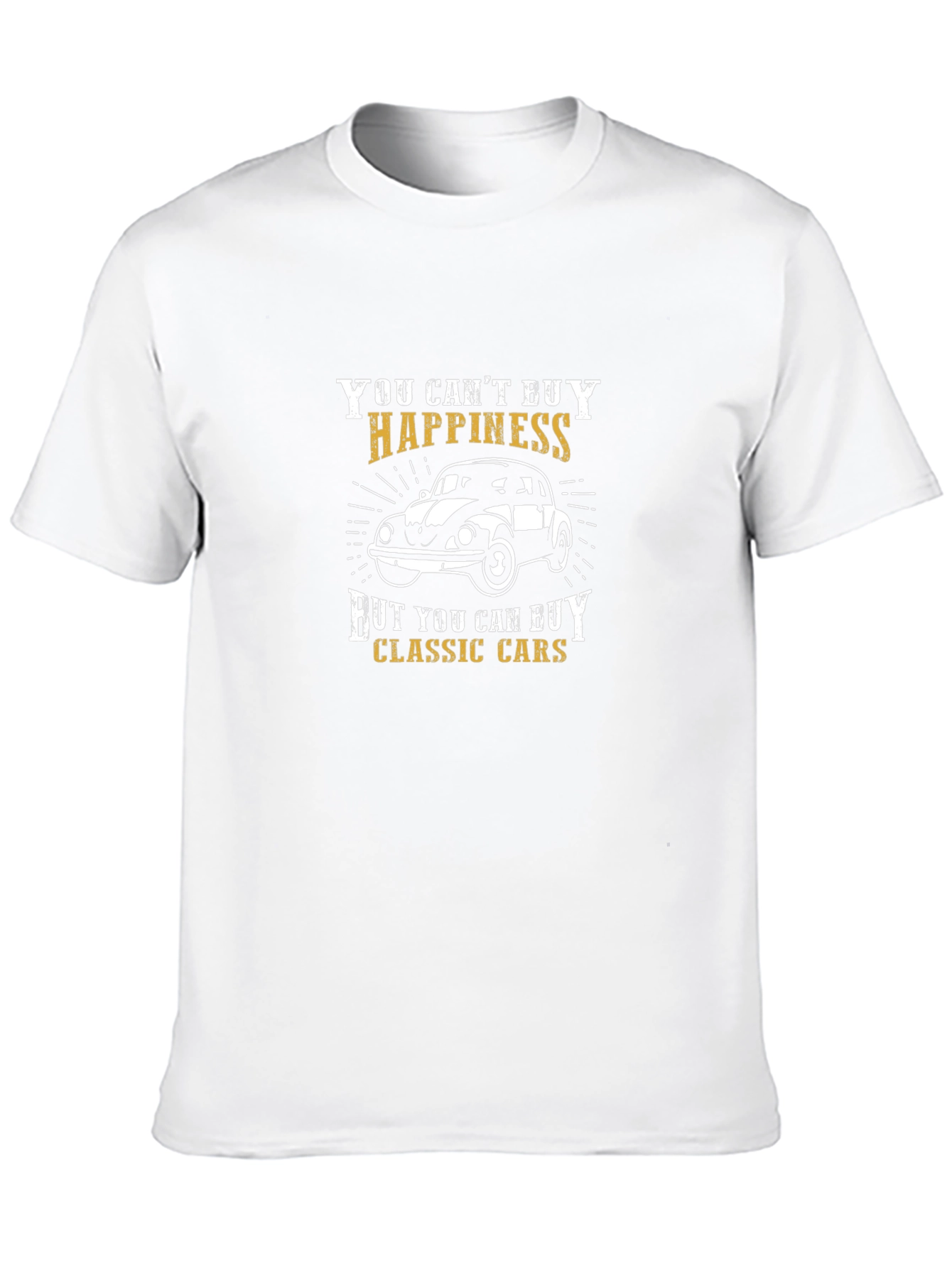 Classic Car Happiness T-Shirt - Black