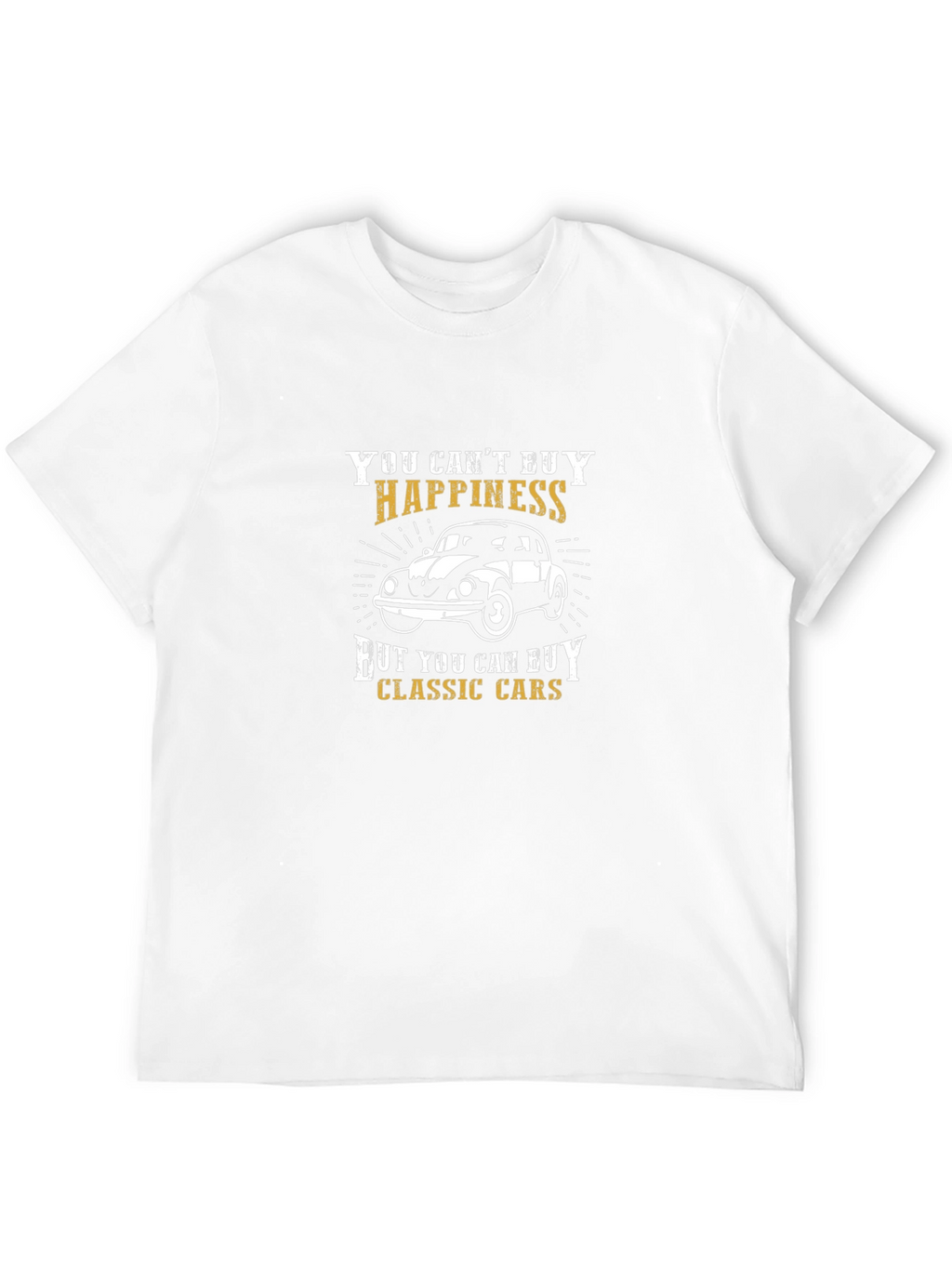 Classic Car Happiness T-Shirt - Black
