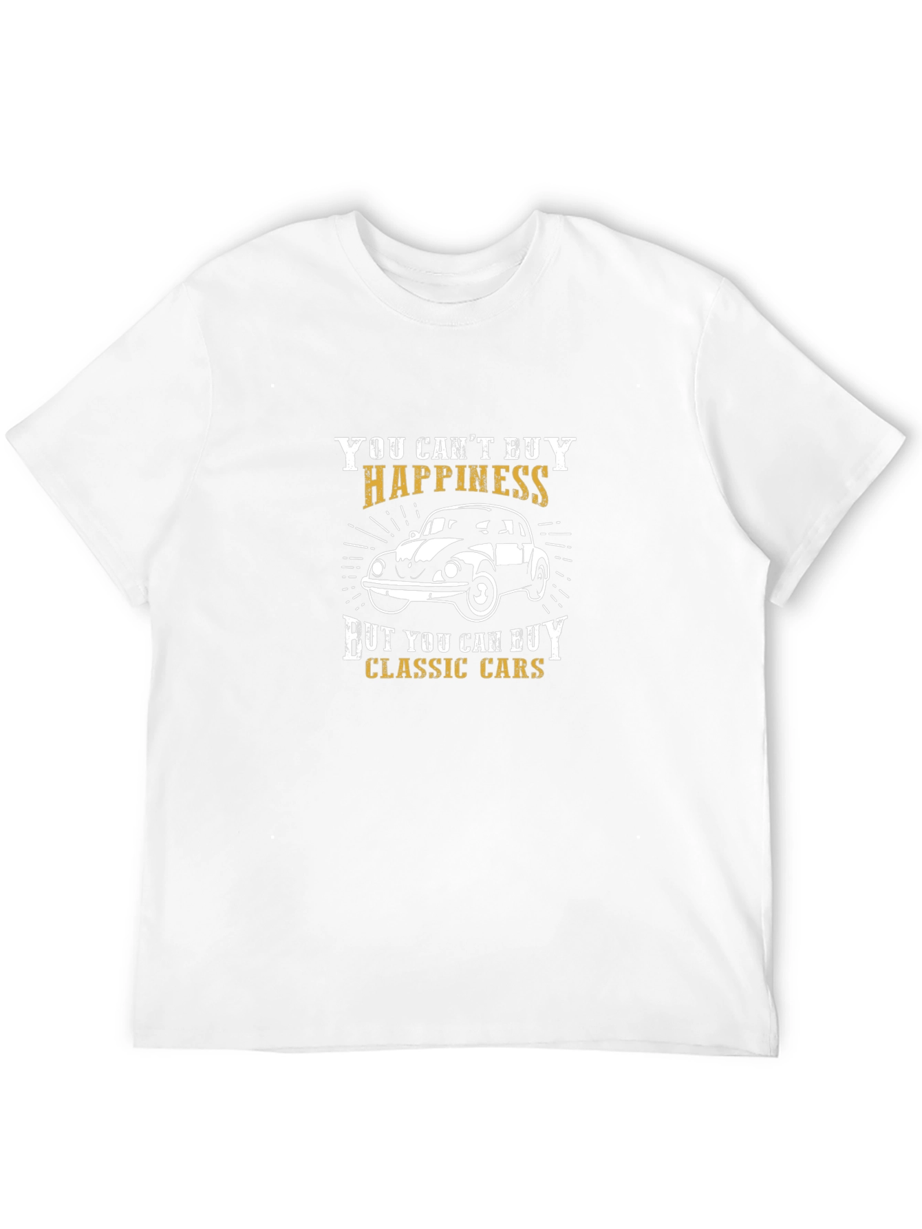 Classic Car Happiness T-Shirt - Black