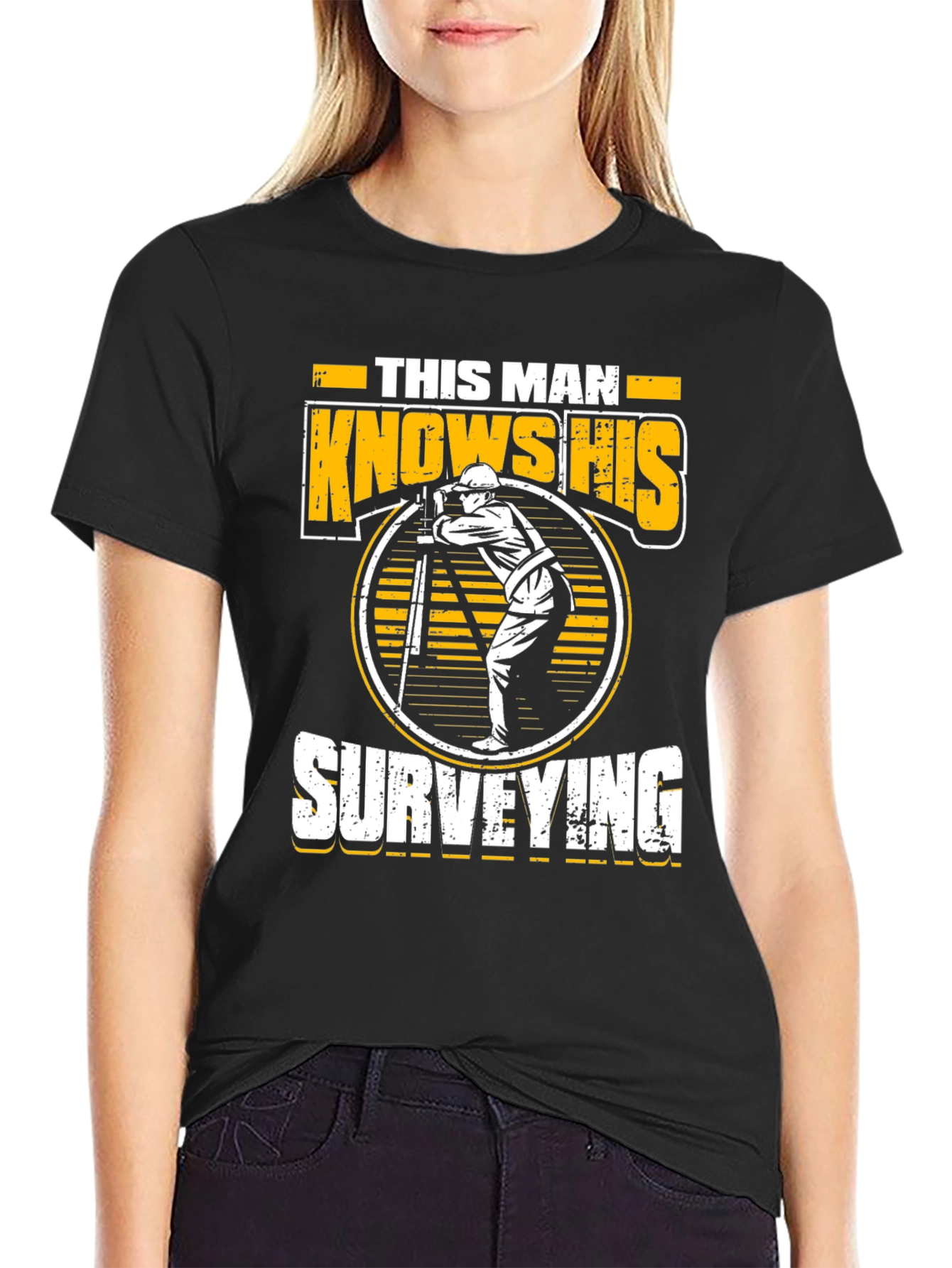 Surveyor Graphic Tee - This Man Knows His Surveying