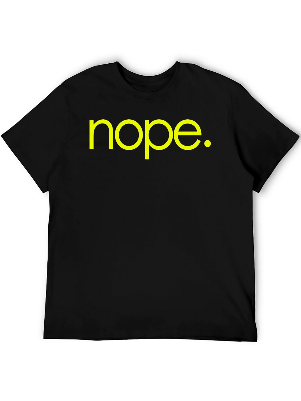 Nope Graphic Tee - Black Cotton T-Shirt