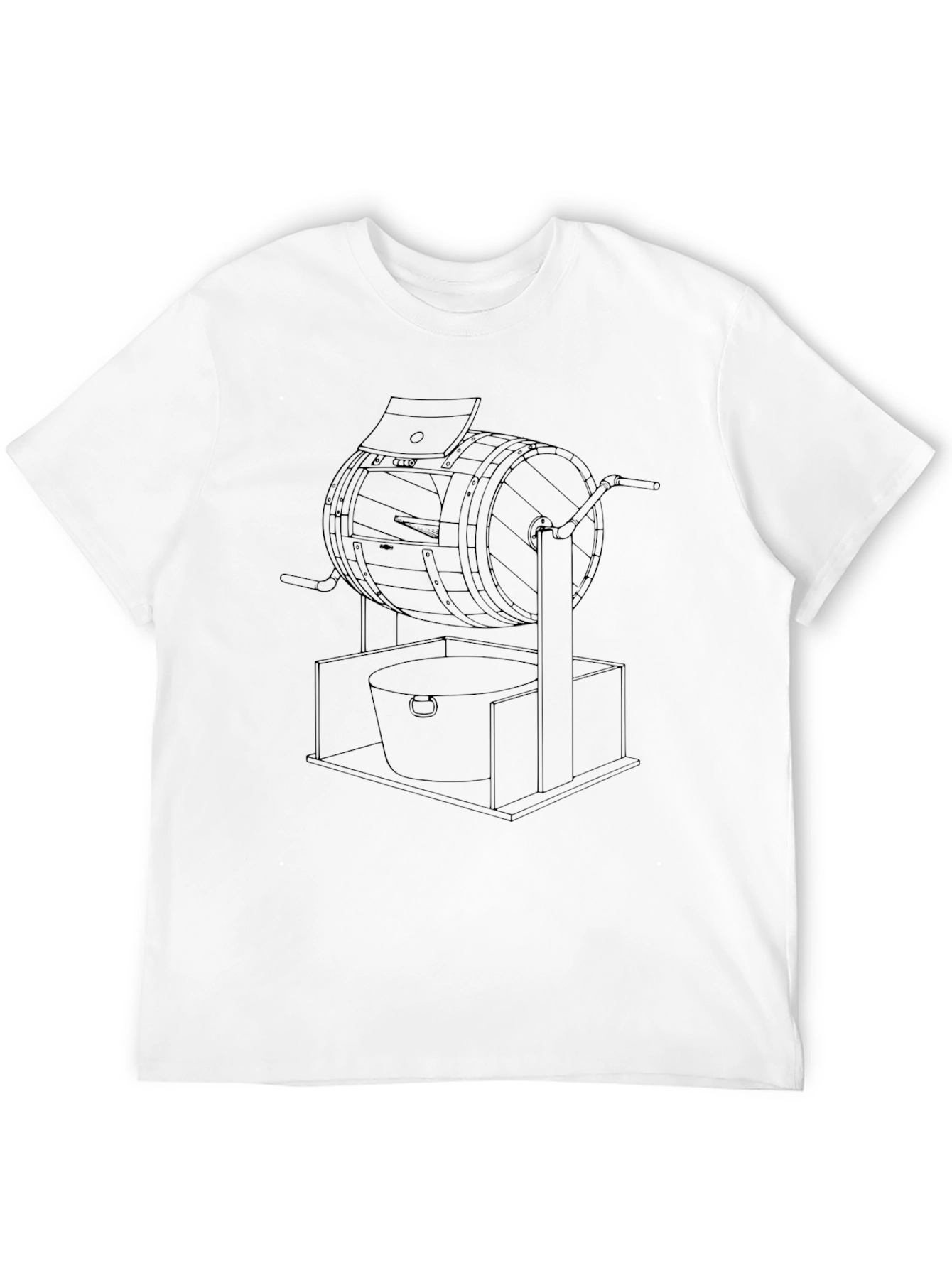 Artisan Crafted Black T-Shirt with Unique Graphics