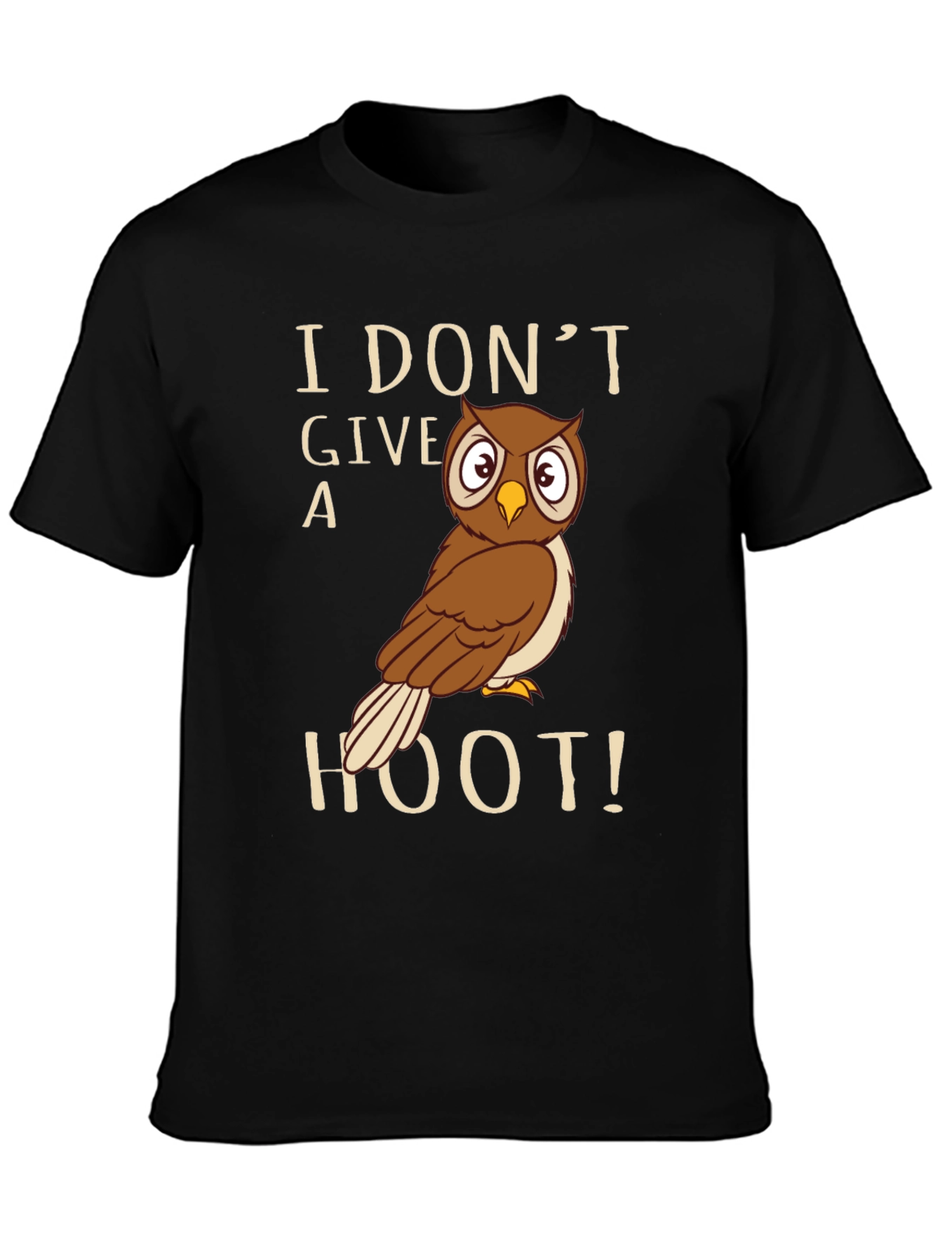 I Dont Give A Hoot Owl Graphic T-Shirt