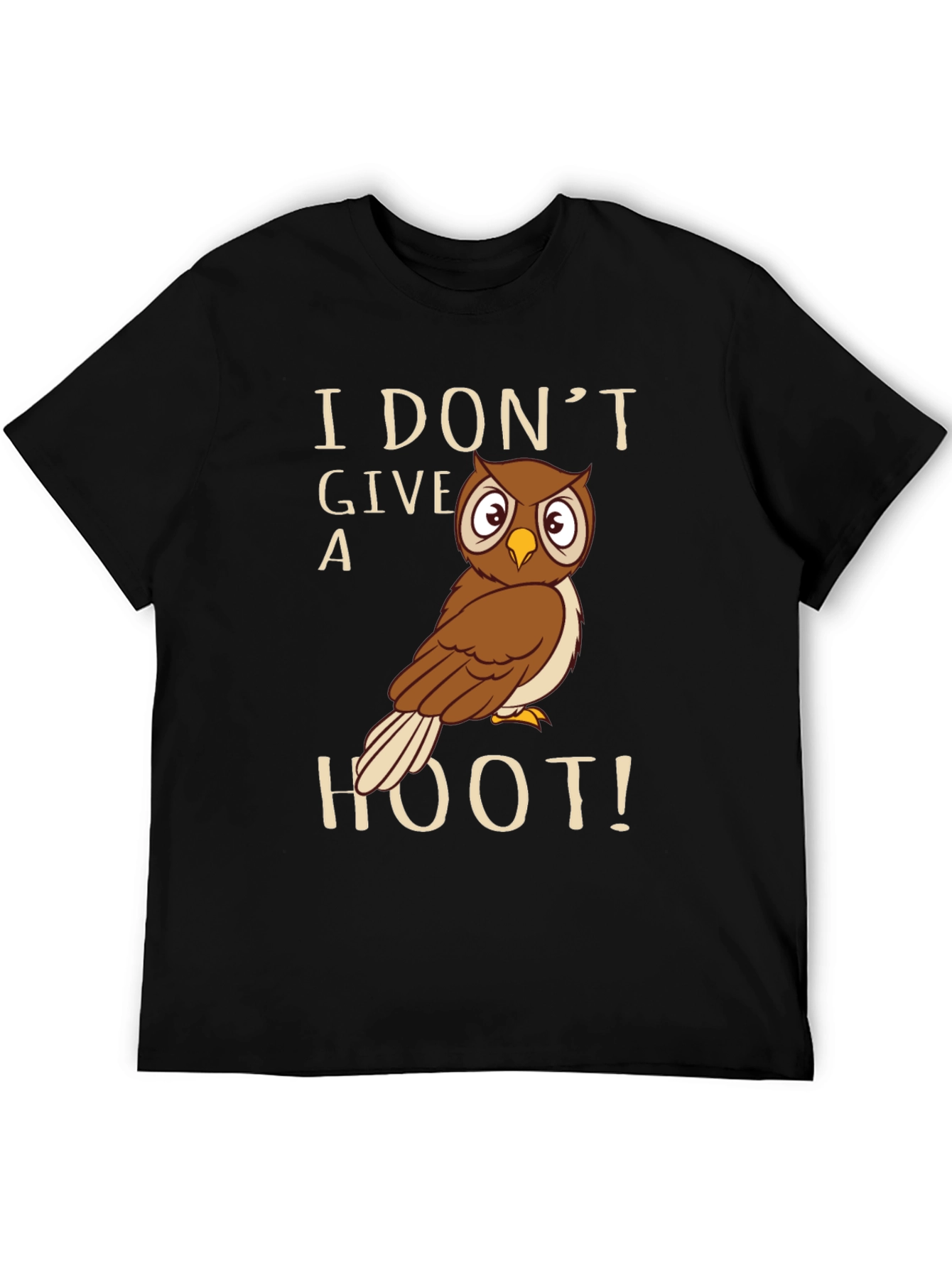 I Dont Give A Hoot Owl Graphic T-Shirt