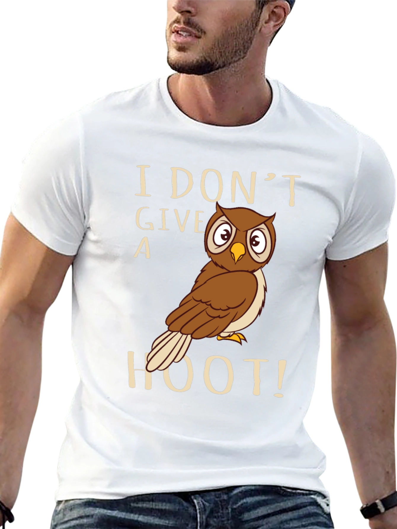 I Dont Give A Hoot Owl Graphic T-Shirt