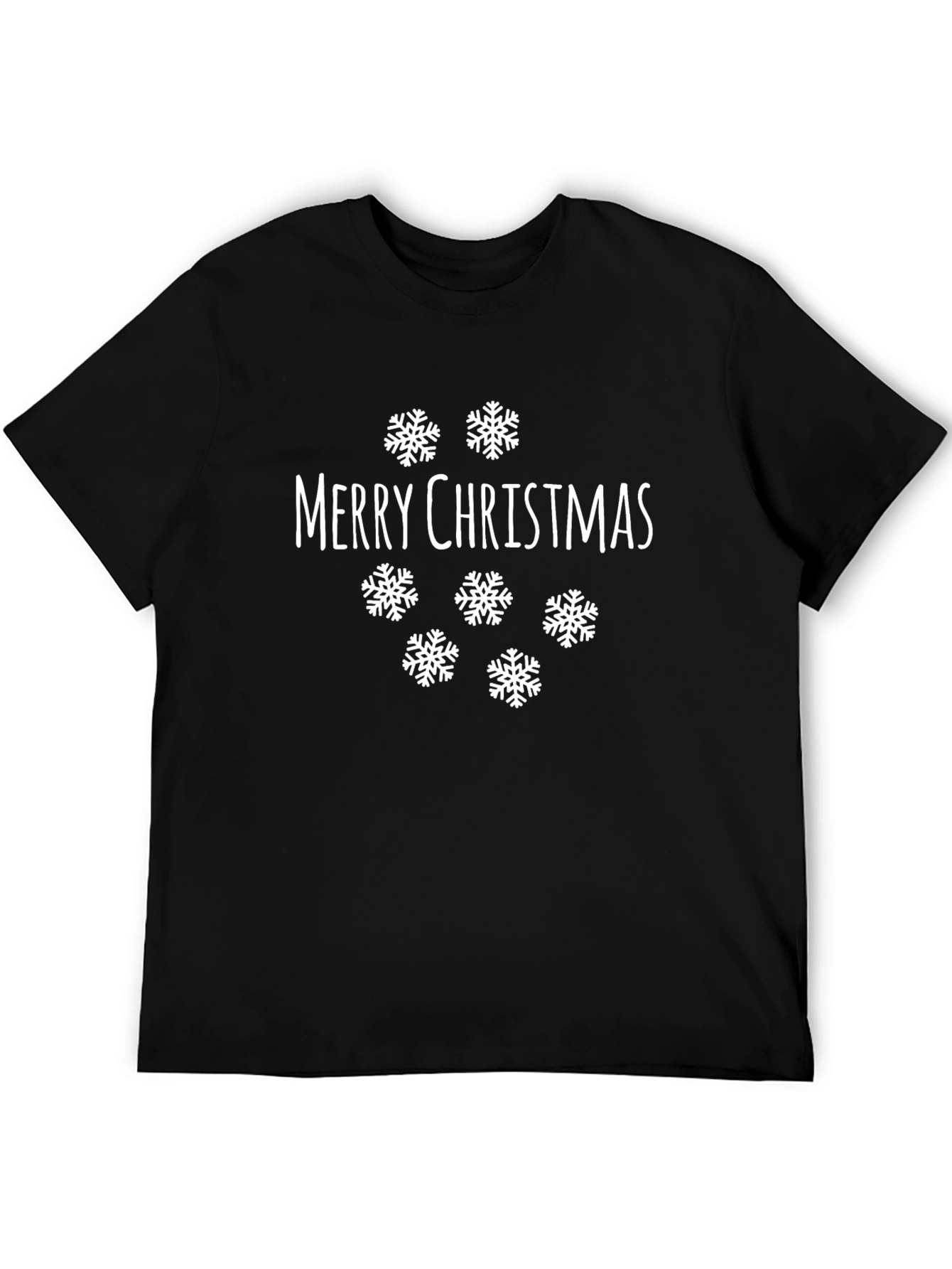 Merry Christmas Snowflake Graphic Tee