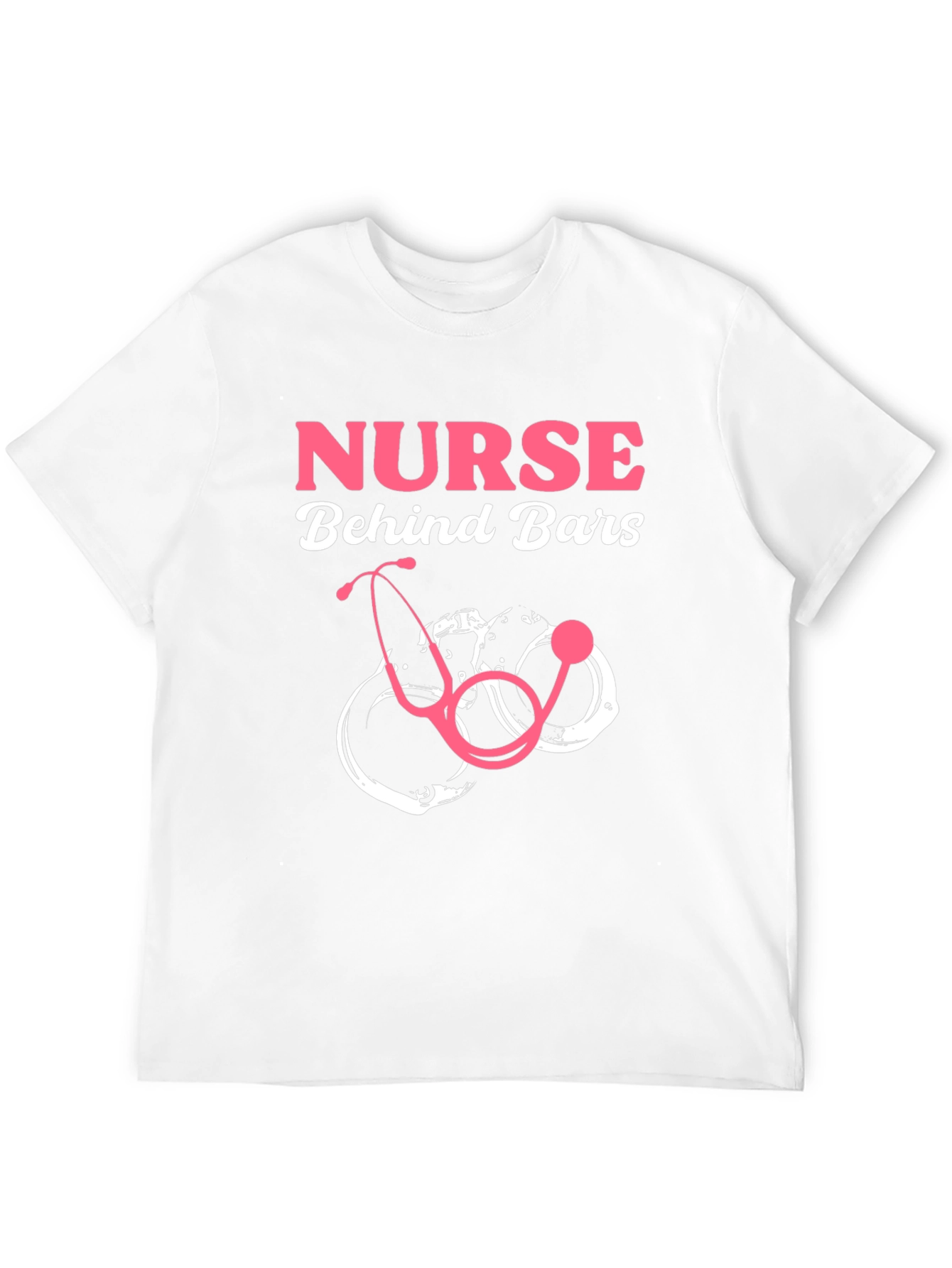 Nurse Behind Bars Graphic T-Shirt