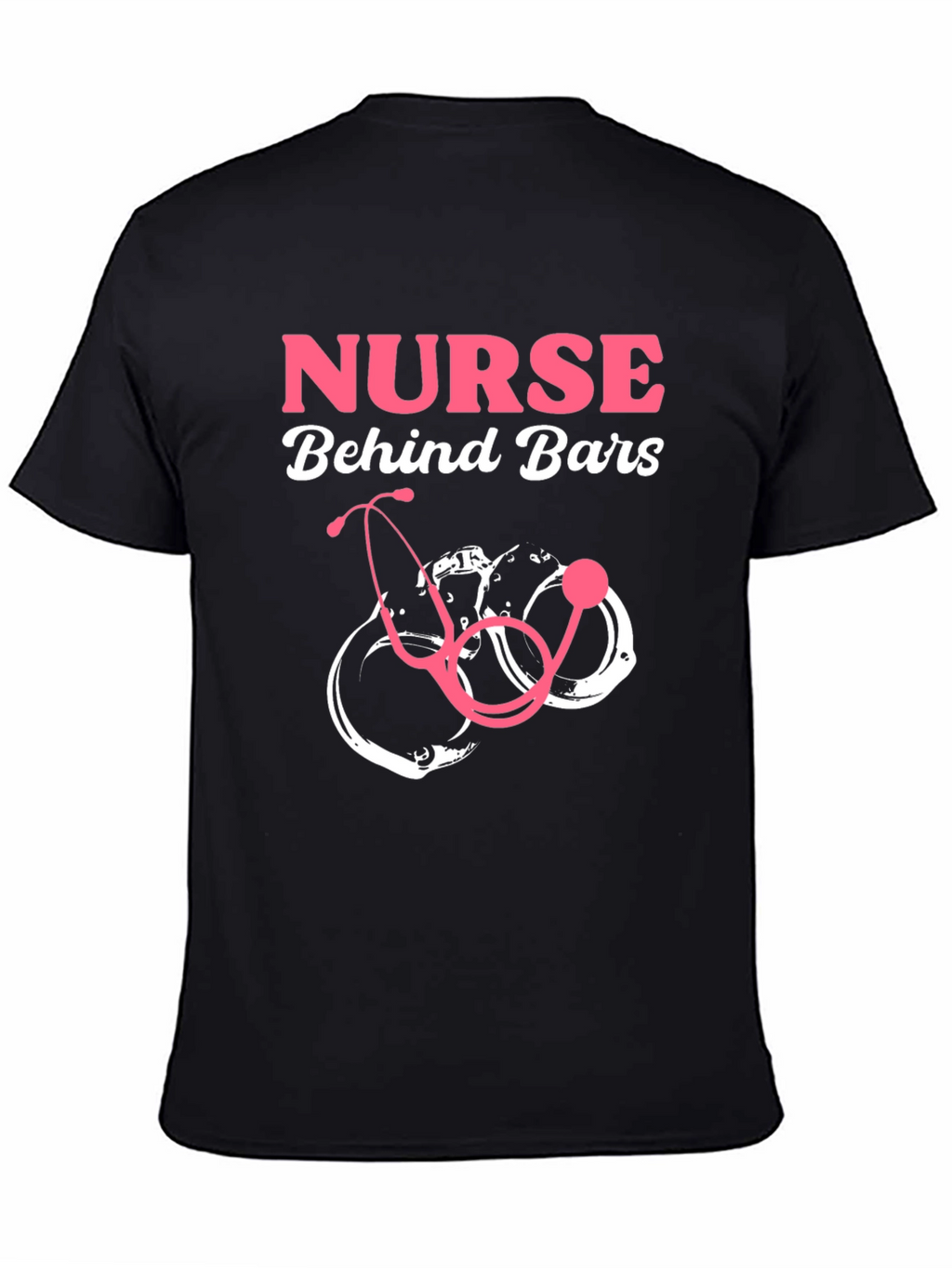 Nurse Behind Bars Graphic T-Shirt