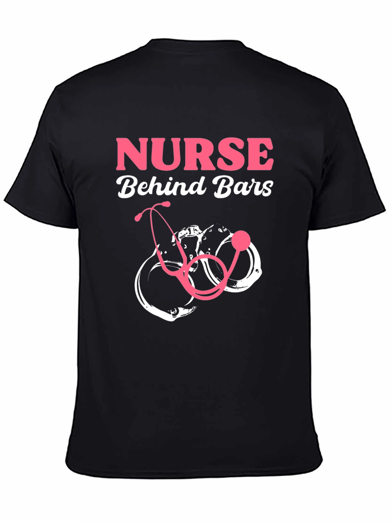 Nurse Behind Bars Graphic T-Shirt