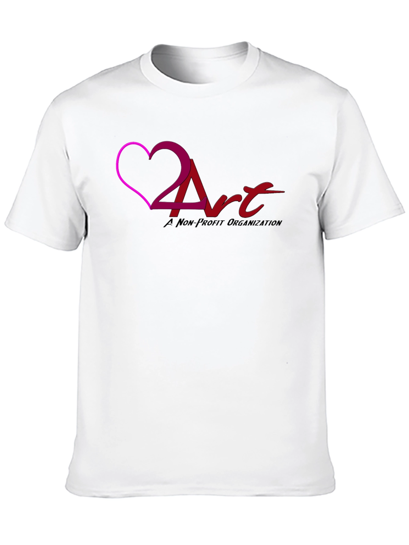 Love 2 Art Nonprofit Black T-Shirt