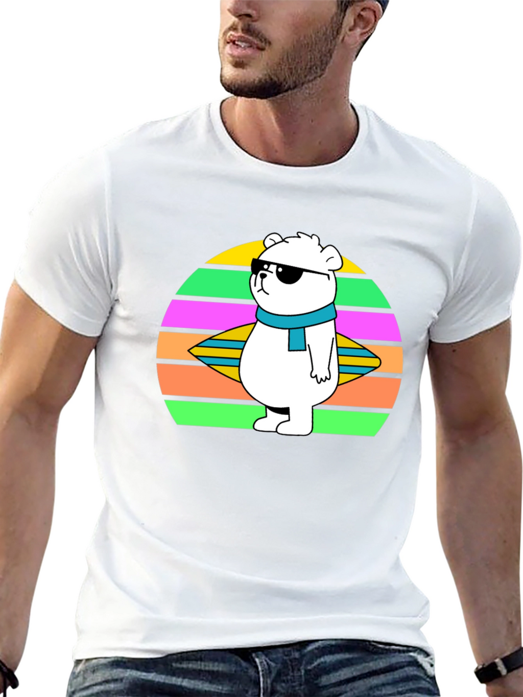 Cool Bear T-Shirt: Retro Style Graphic Tee