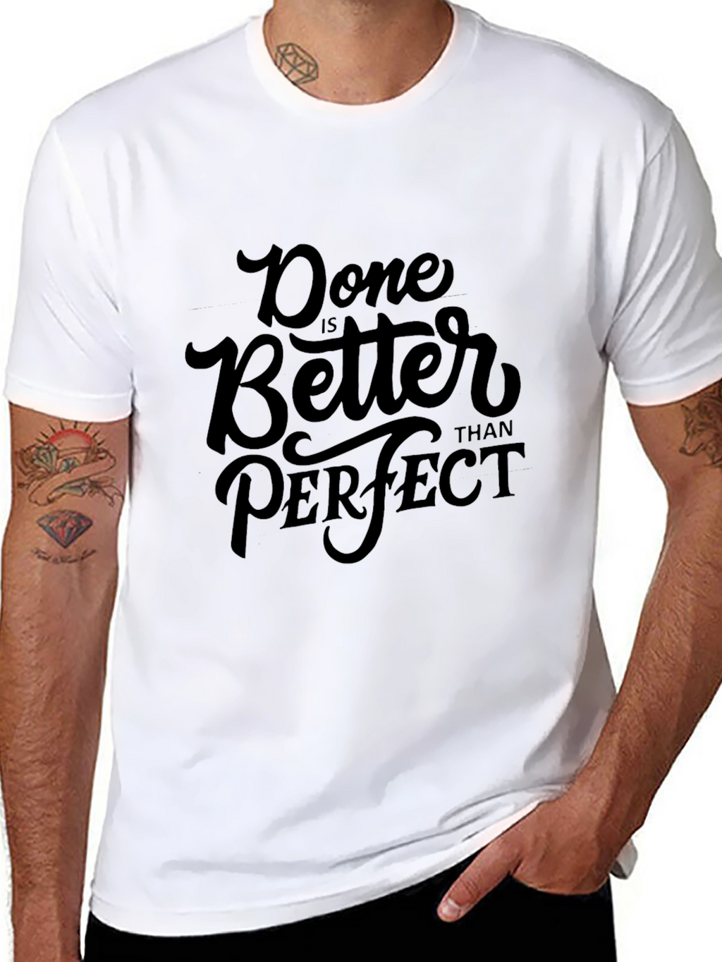 Done is Better Than Perfect Black T-Shirt