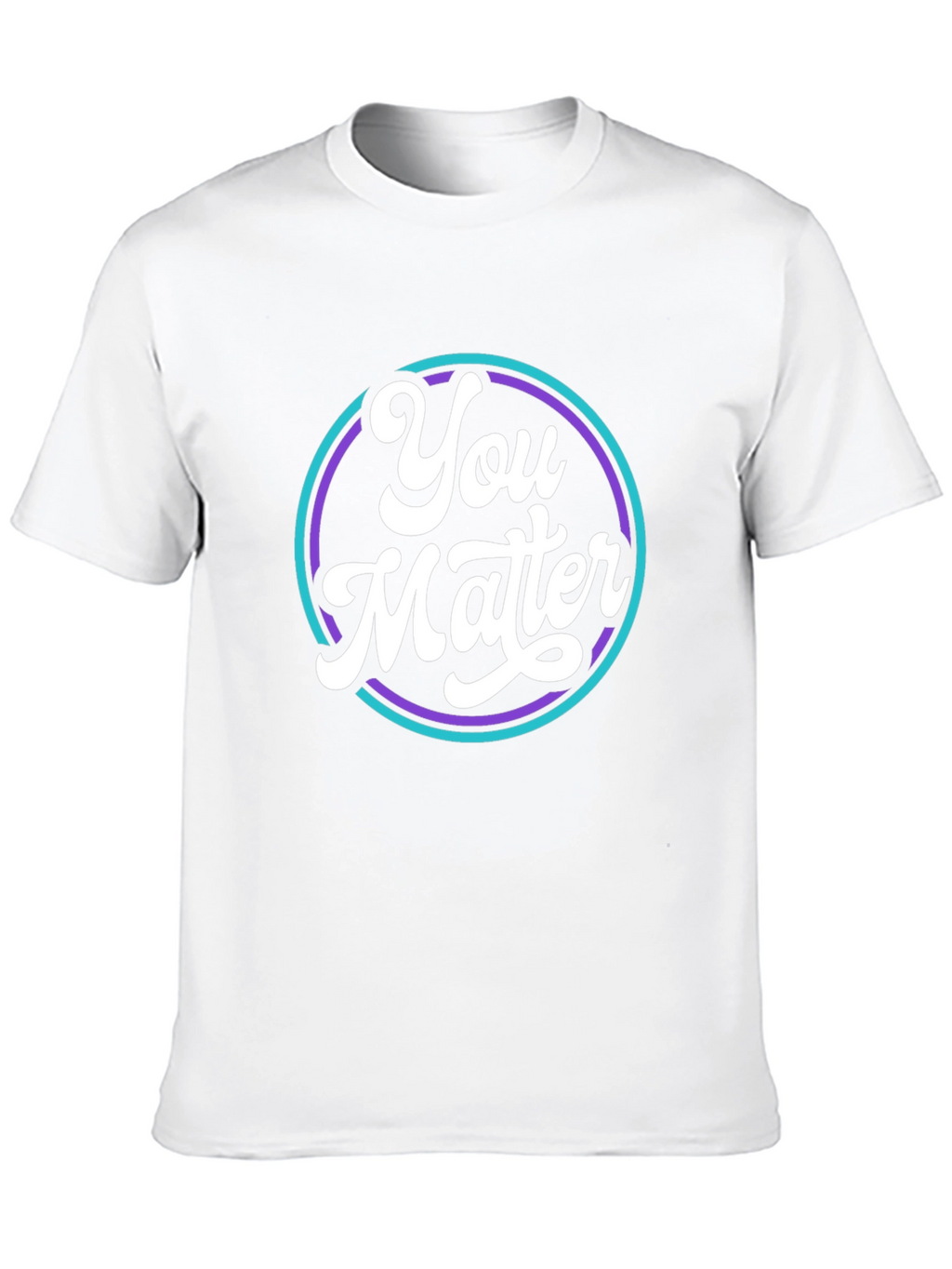 You Matter Graphic Tee - Black Crew Neck