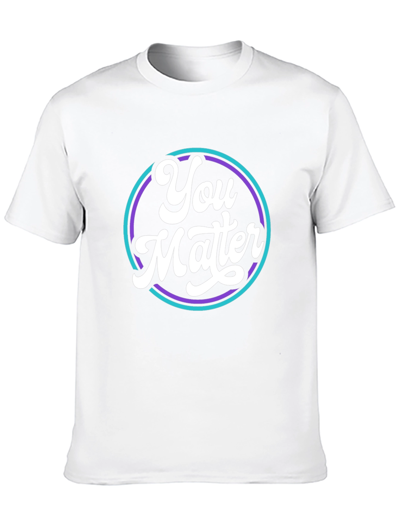 You Matter Graphic Tee - Black Crew Neck