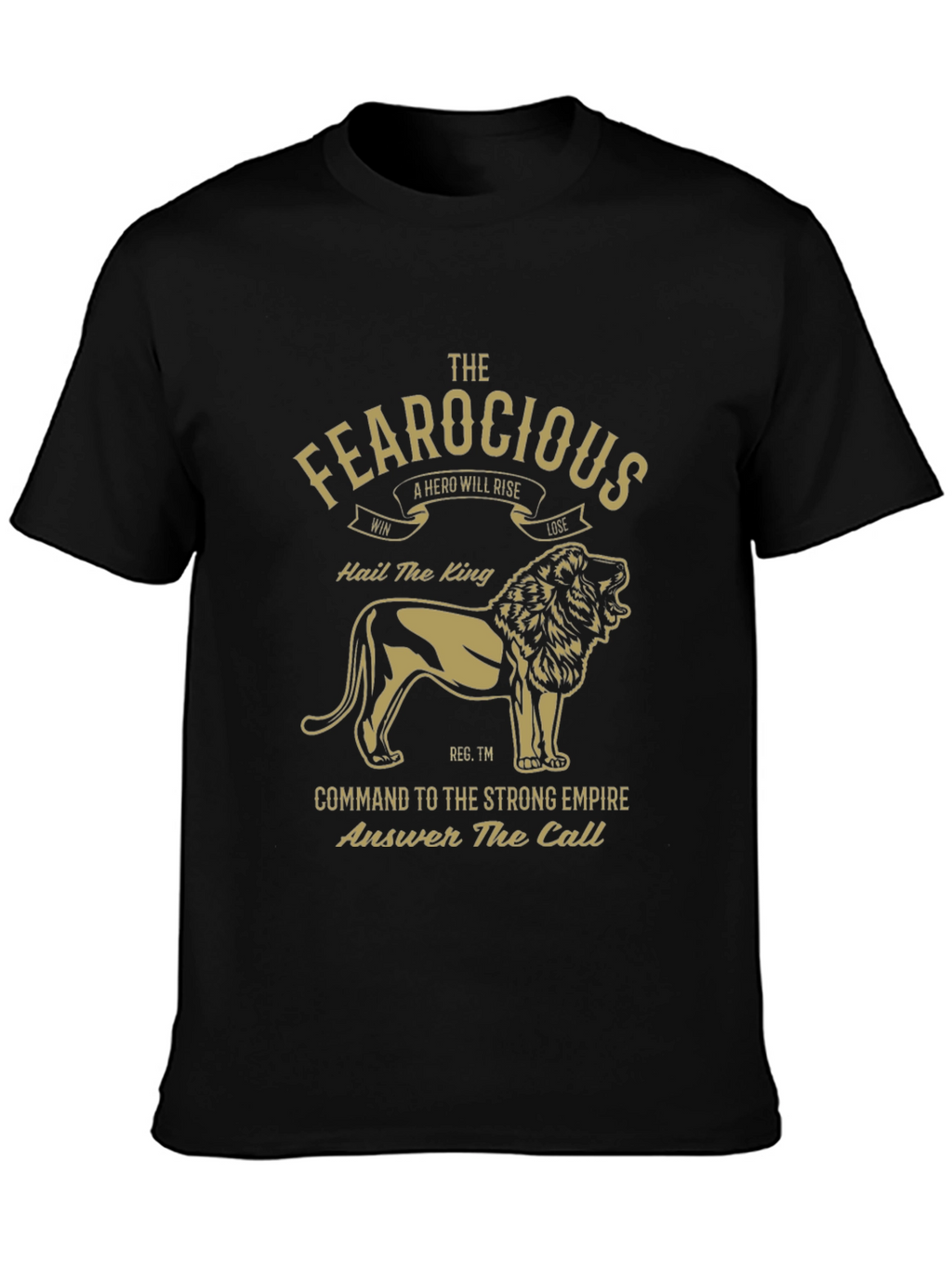 Fearocious Lion King Graphic Tee - Premium Mens T-Shirt