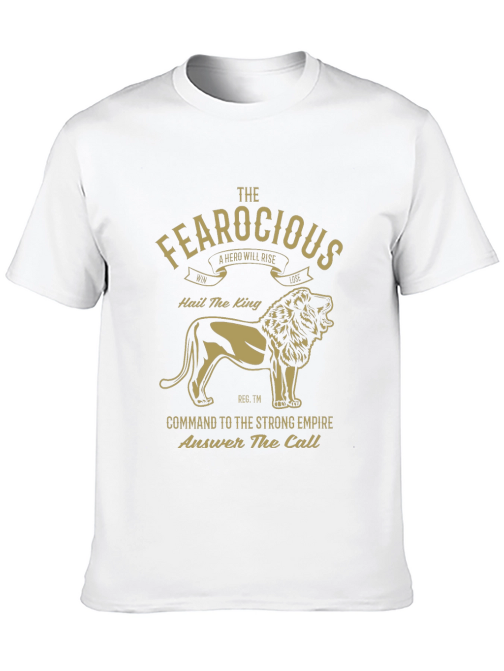Fearocious Lion King Graphic Tee - Premium Mens T-Shirt