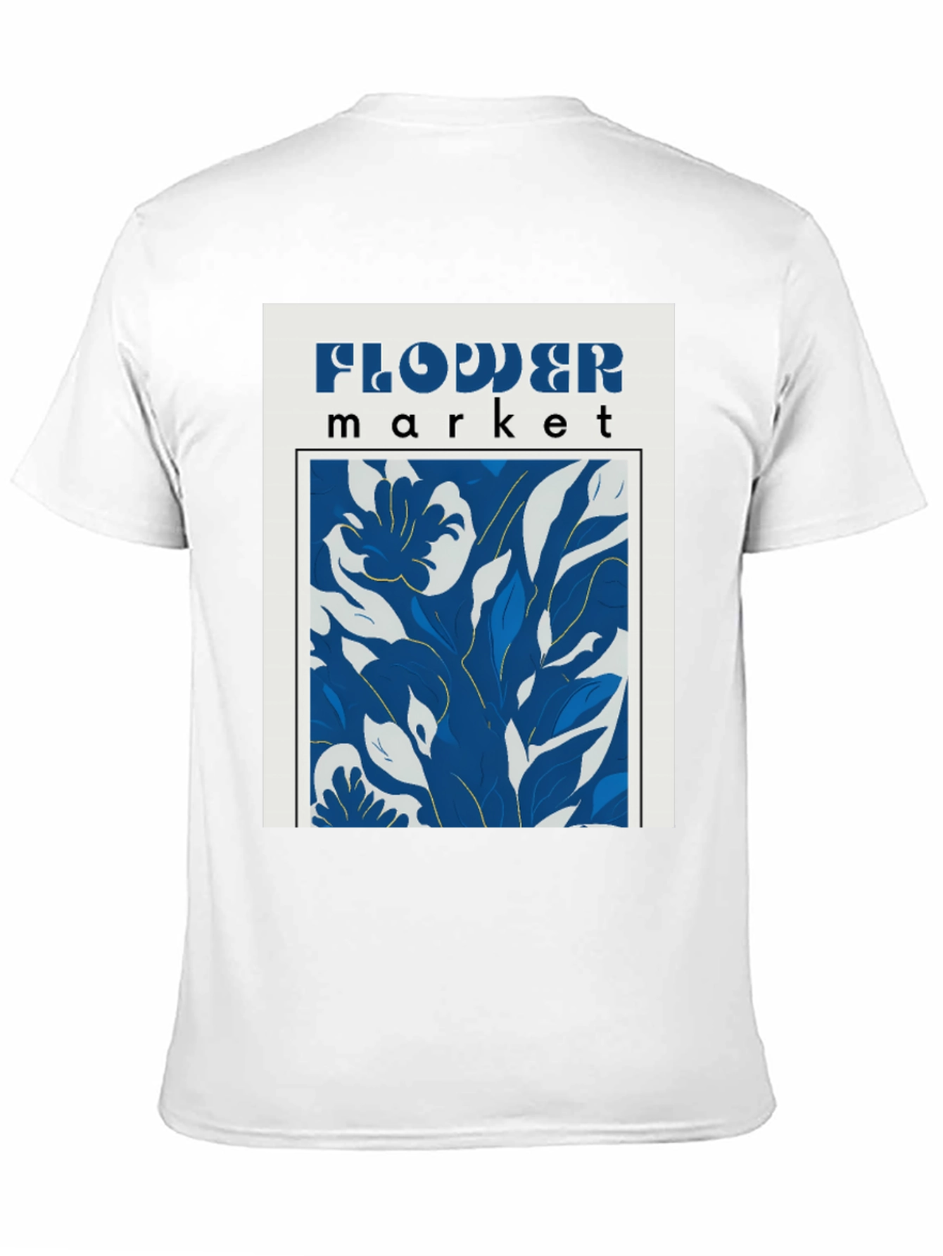 Flower Market Graphic Print Black T-Shirt
