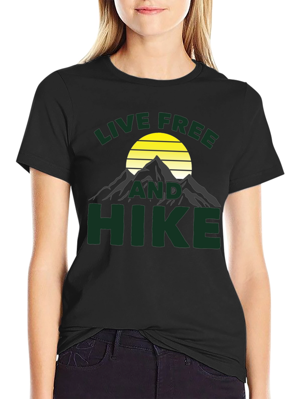 Live Free and Hike Graphic T-Shirt