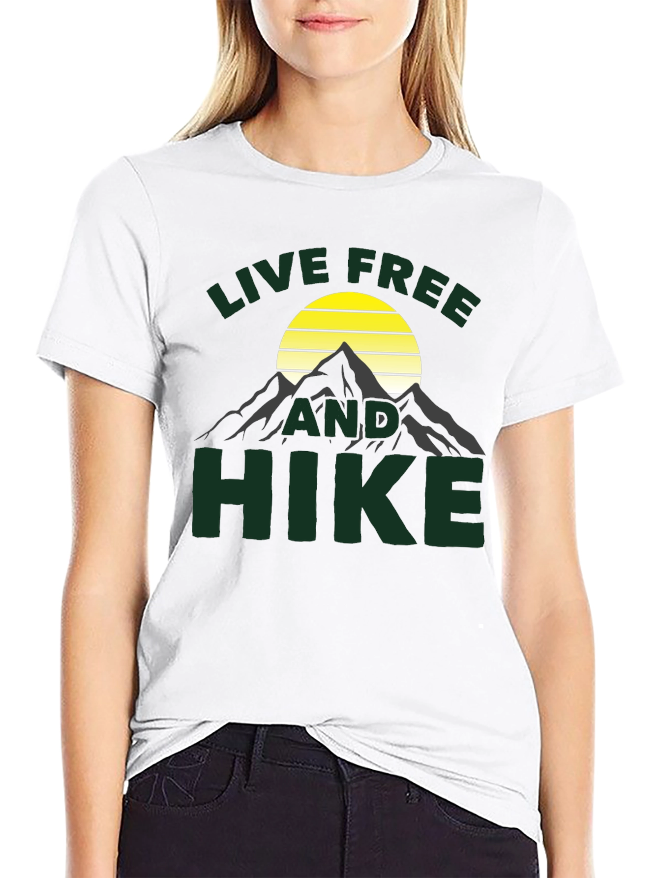 Live Free and Hike Graphic T-Shirt