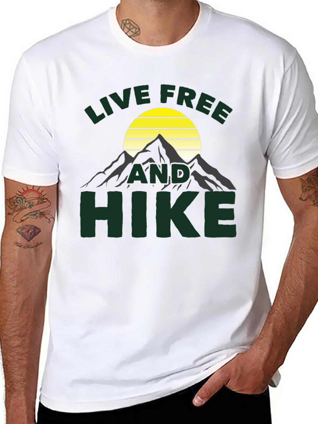 Live Free and Hike Graphic T-Shirt
