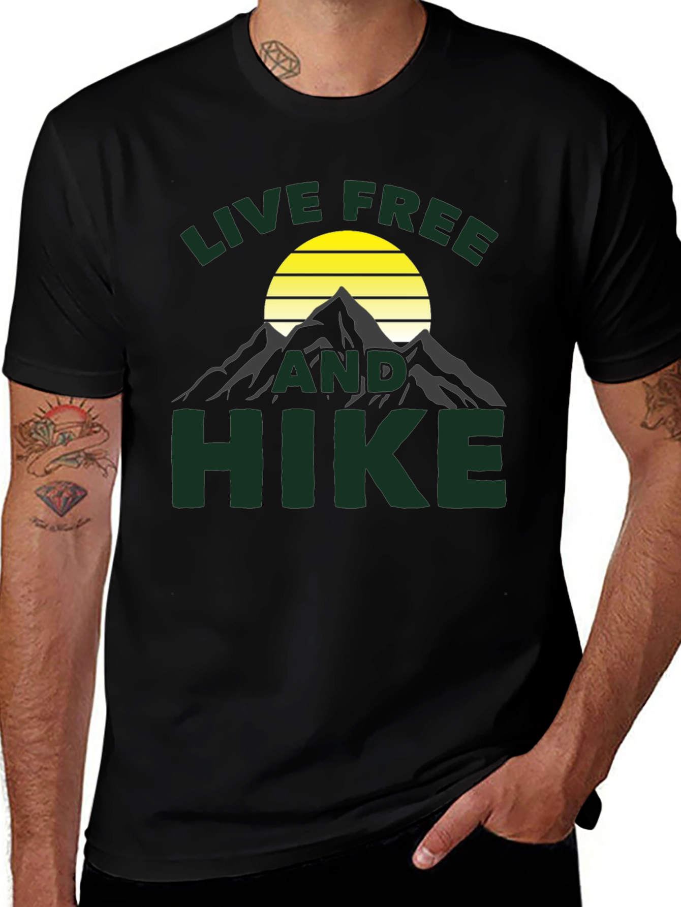Live Free and Hike Graphic T-Shirt