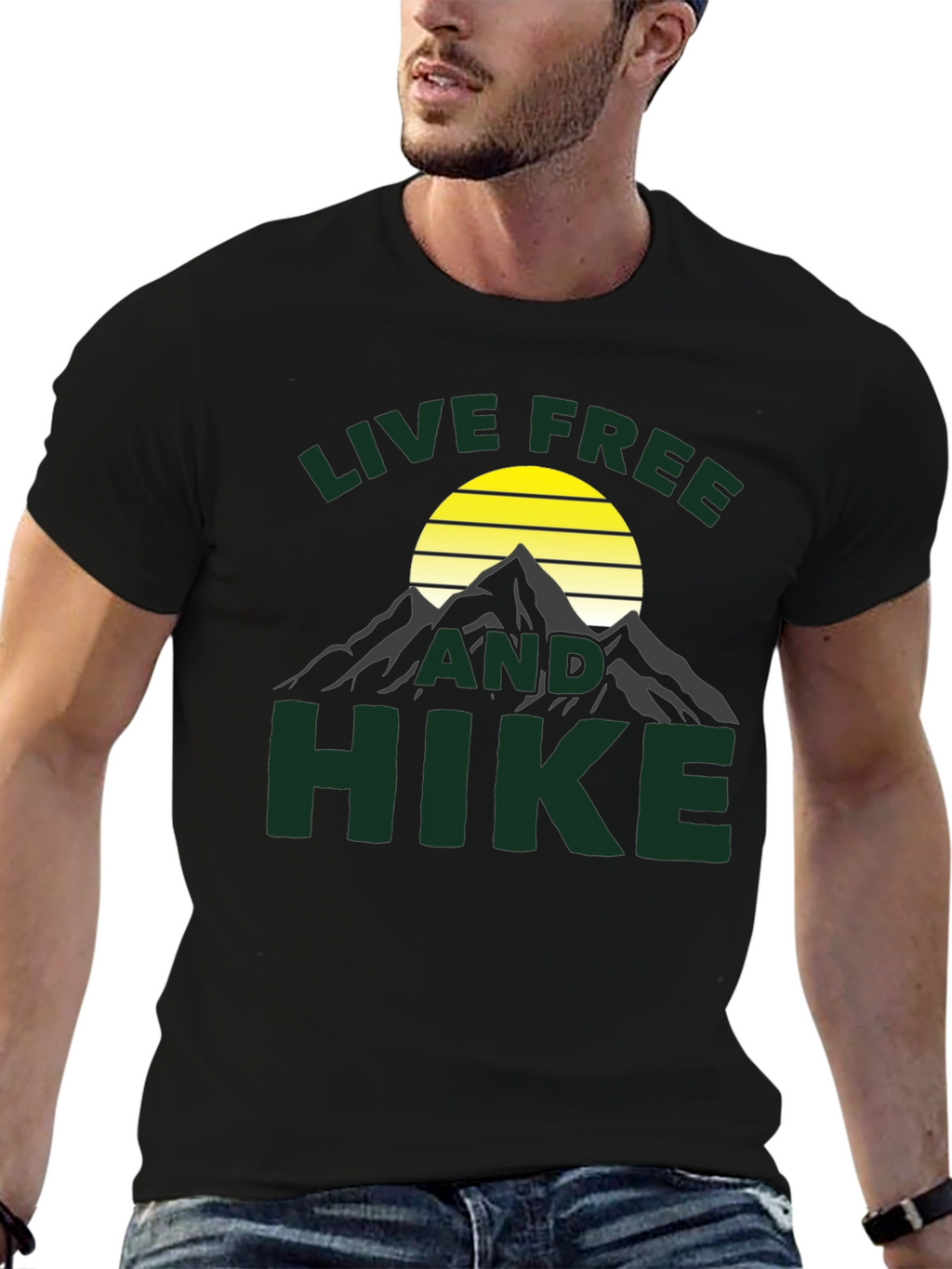 Live Free and Hike Graphic T-Shirt
