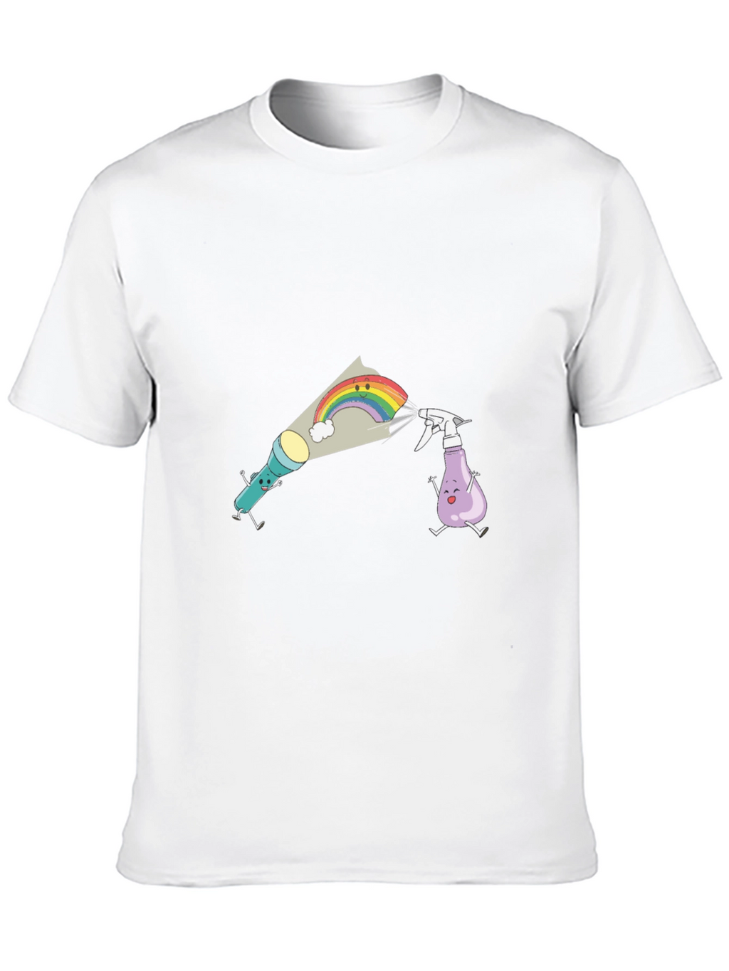 Fun Cartoon Graphic Black T-Shirt