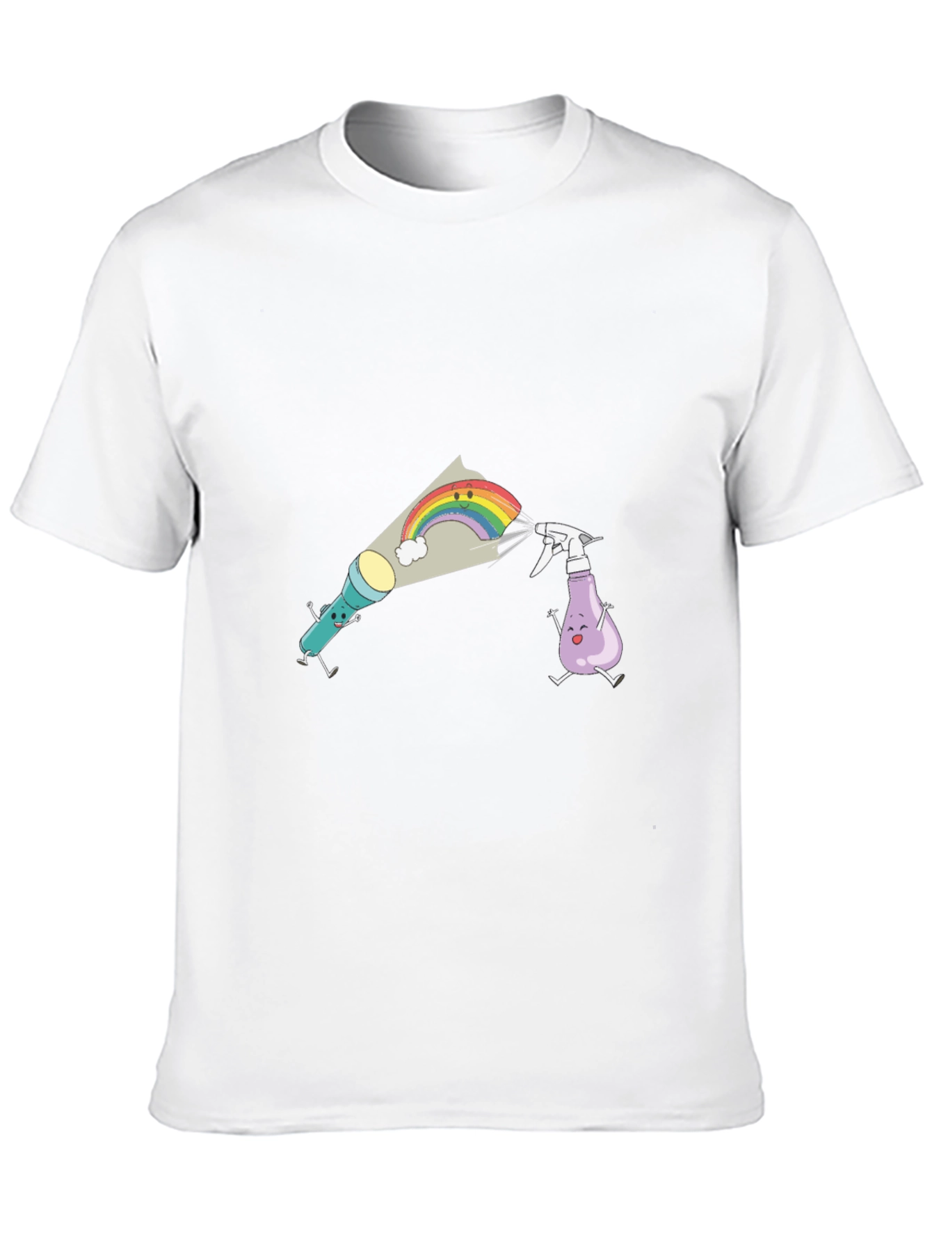 Fun Cartoon Graphic Black T-Shirt