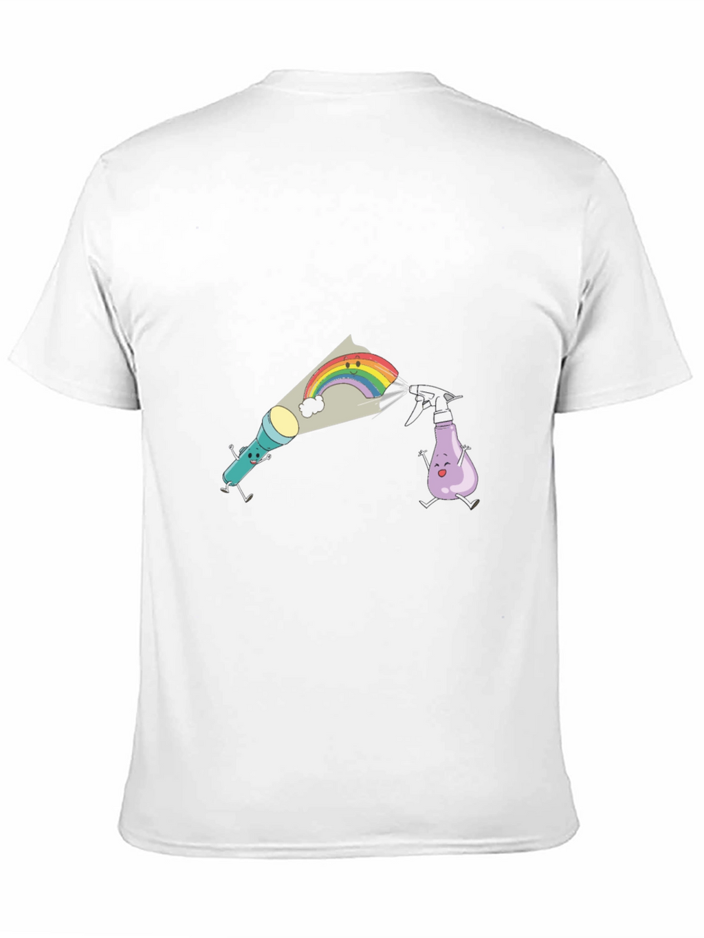 Fun Cartoon Graphic Black T-Shirt