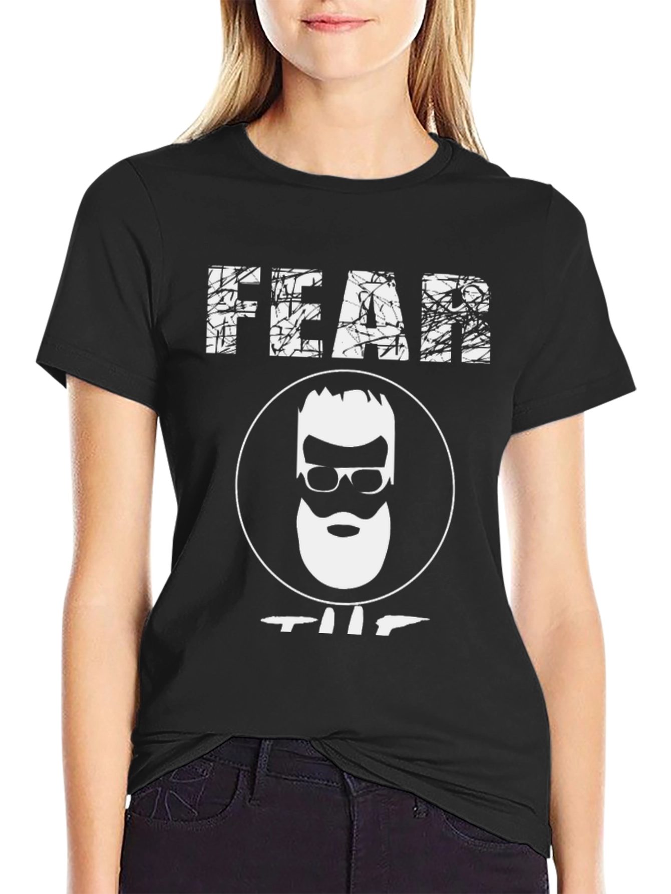 Fear the Beard Graphic Tee - Black Cotton Shirt