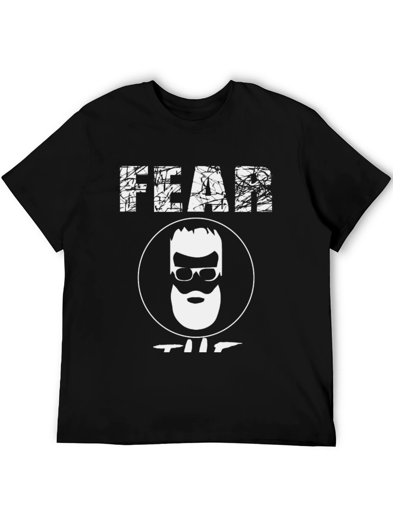Fear the Beard Graphic Tee - Black Cotton Shirt