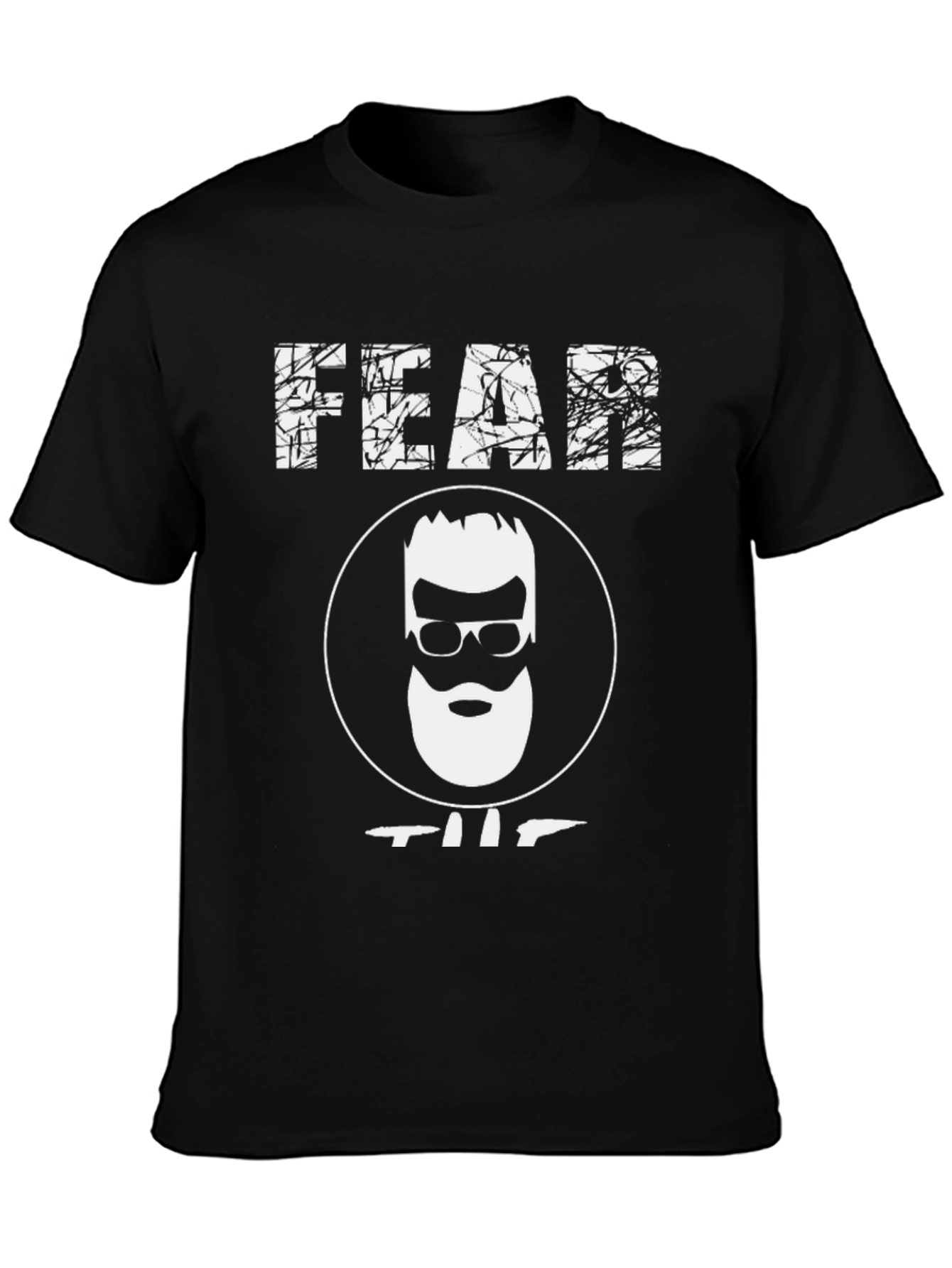 Fear the Beard Graphic Tee - Black Cotton Shirt