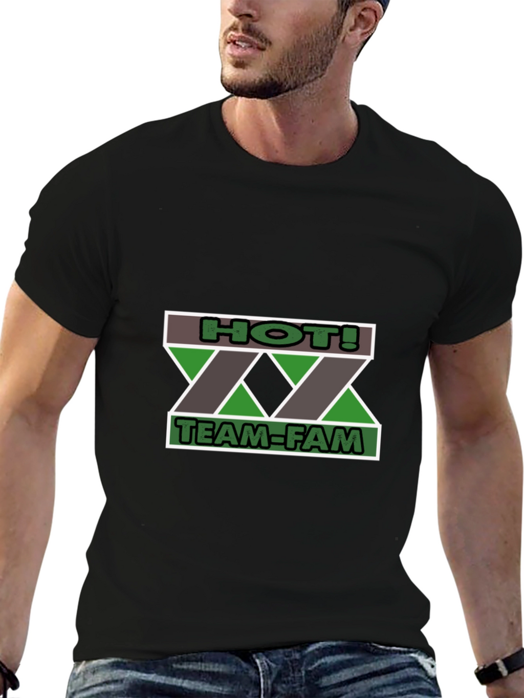 HOT! TEAM-FAM Black T-Shirt