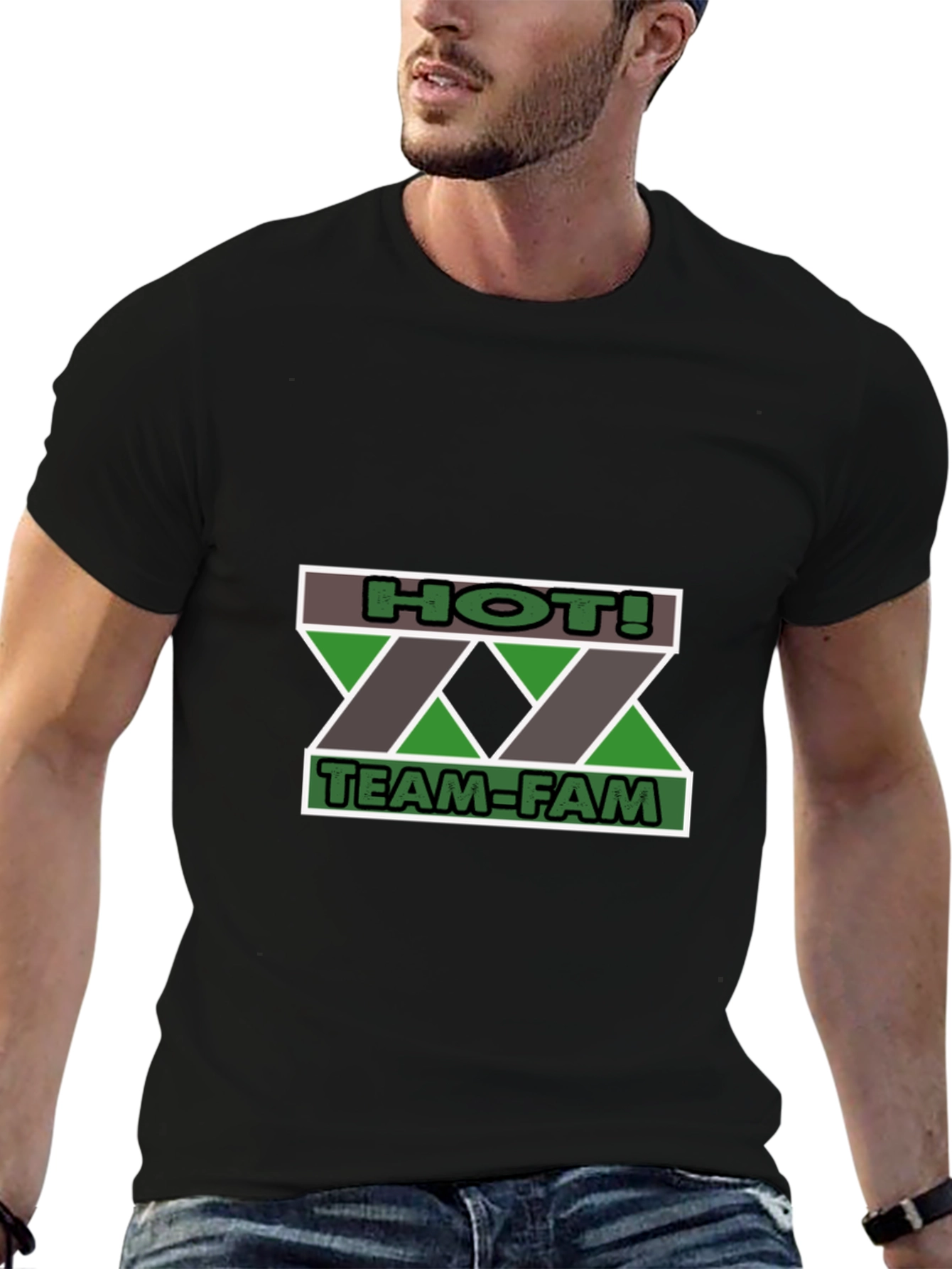 HOT! TEAM-FAM Black T-Shirt