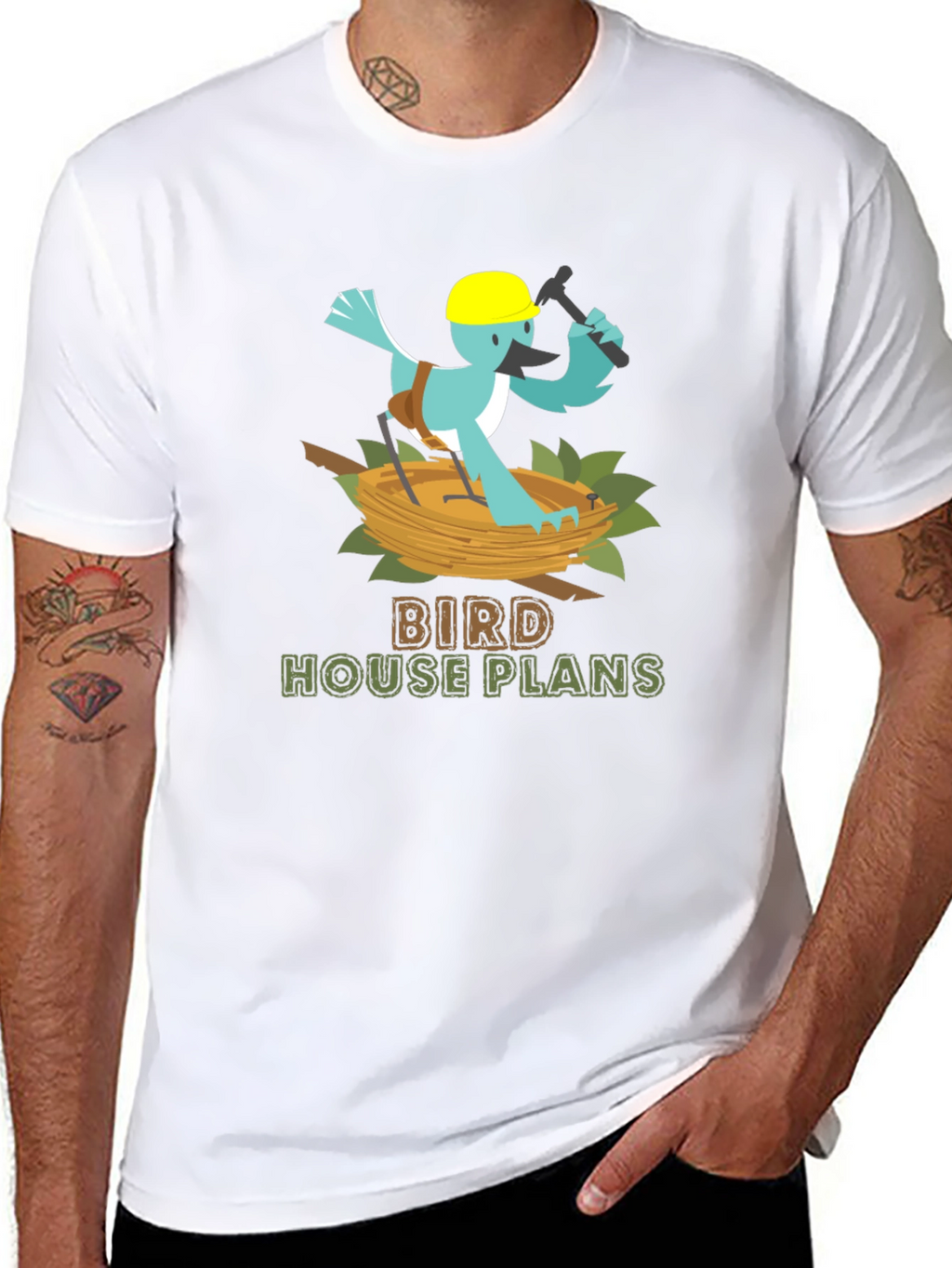 Bird House Plans Graphic Tee