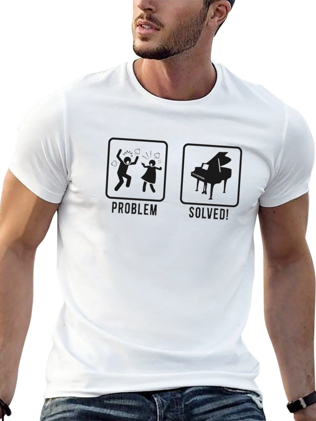 Problem Solved Piano T-Shirt
