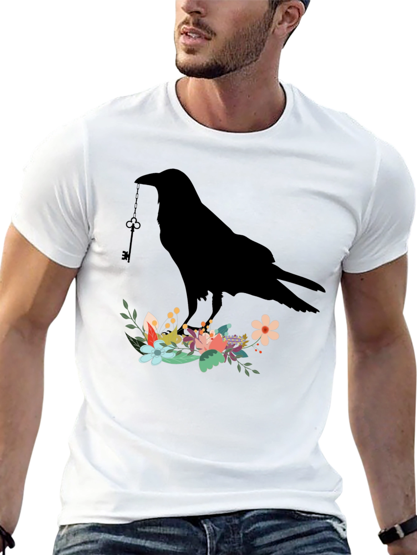 Raven Key Flower T-Shirt