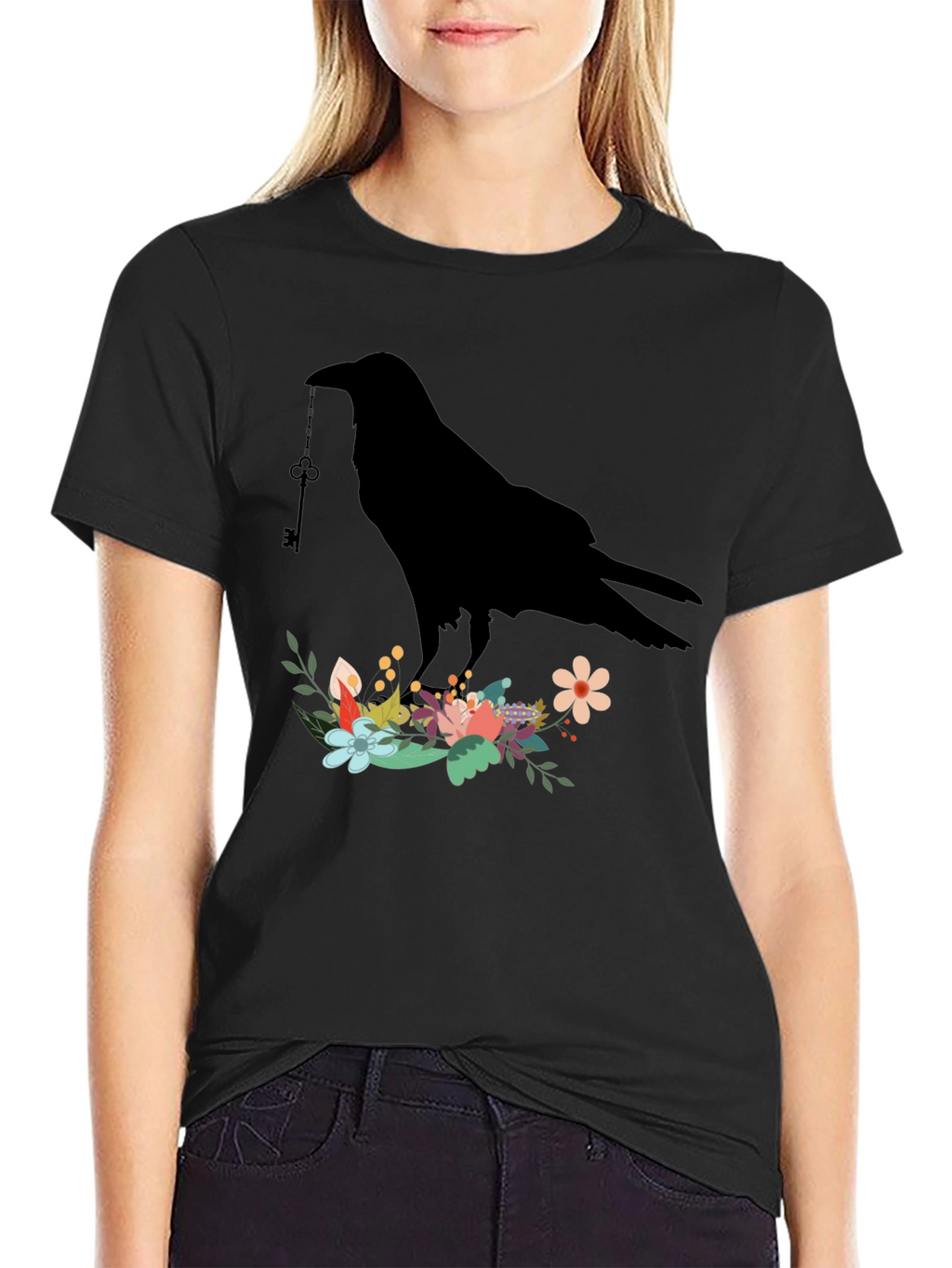 Raven Key Flower T-Shirt