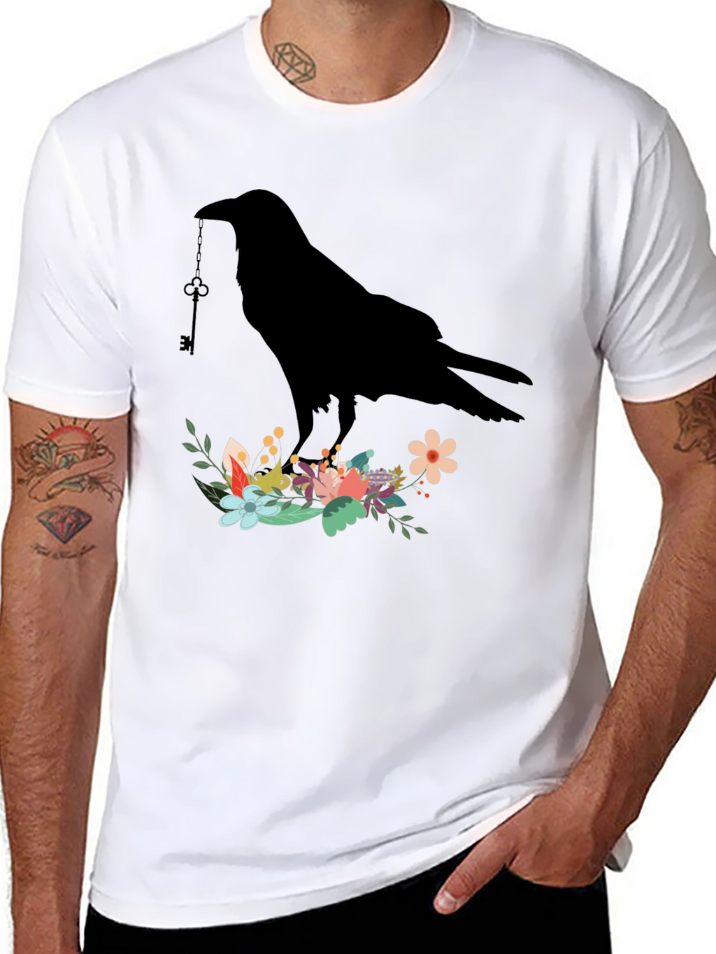 Raven Key Flower T-Shirt