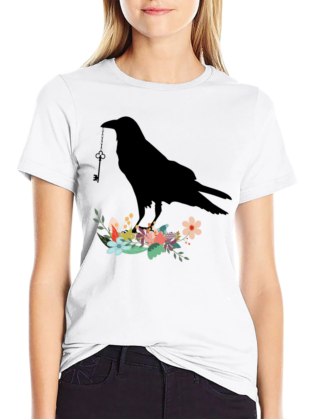 Raven Key Flower T-Shirt